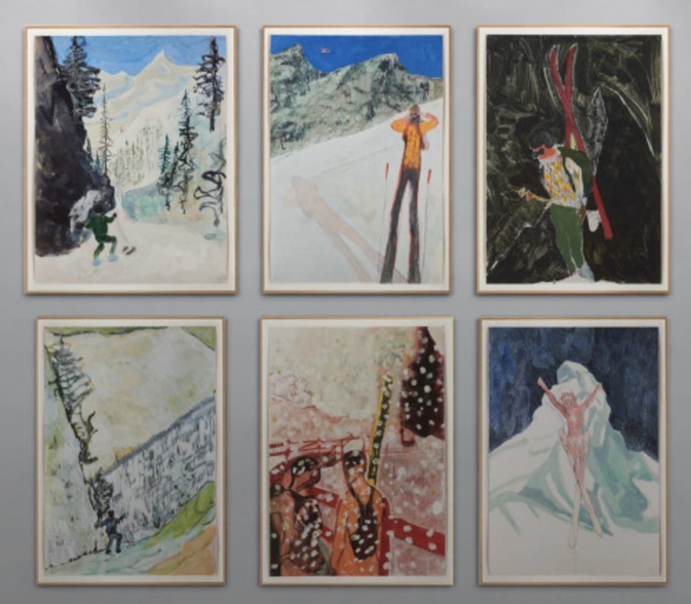 Zermatt (Set of 6) by Peter Doig