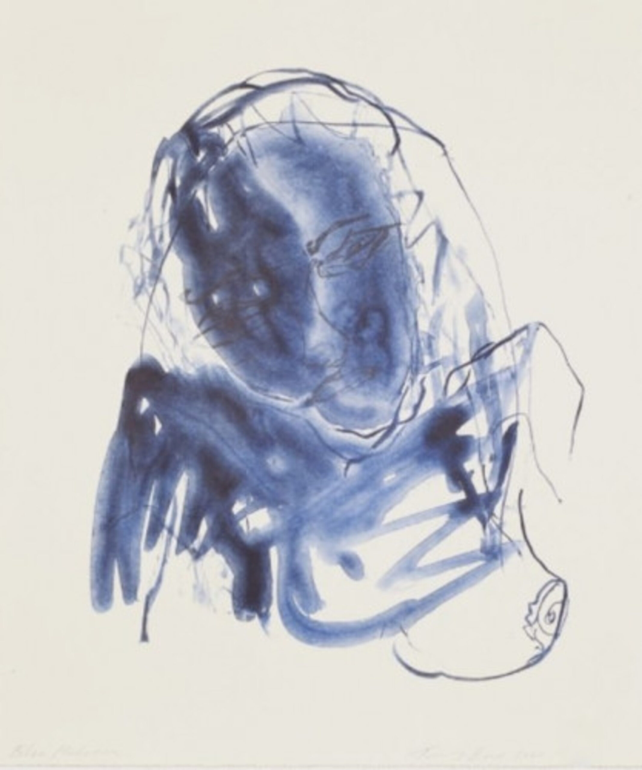 Blue Madonna by Tracey Emin