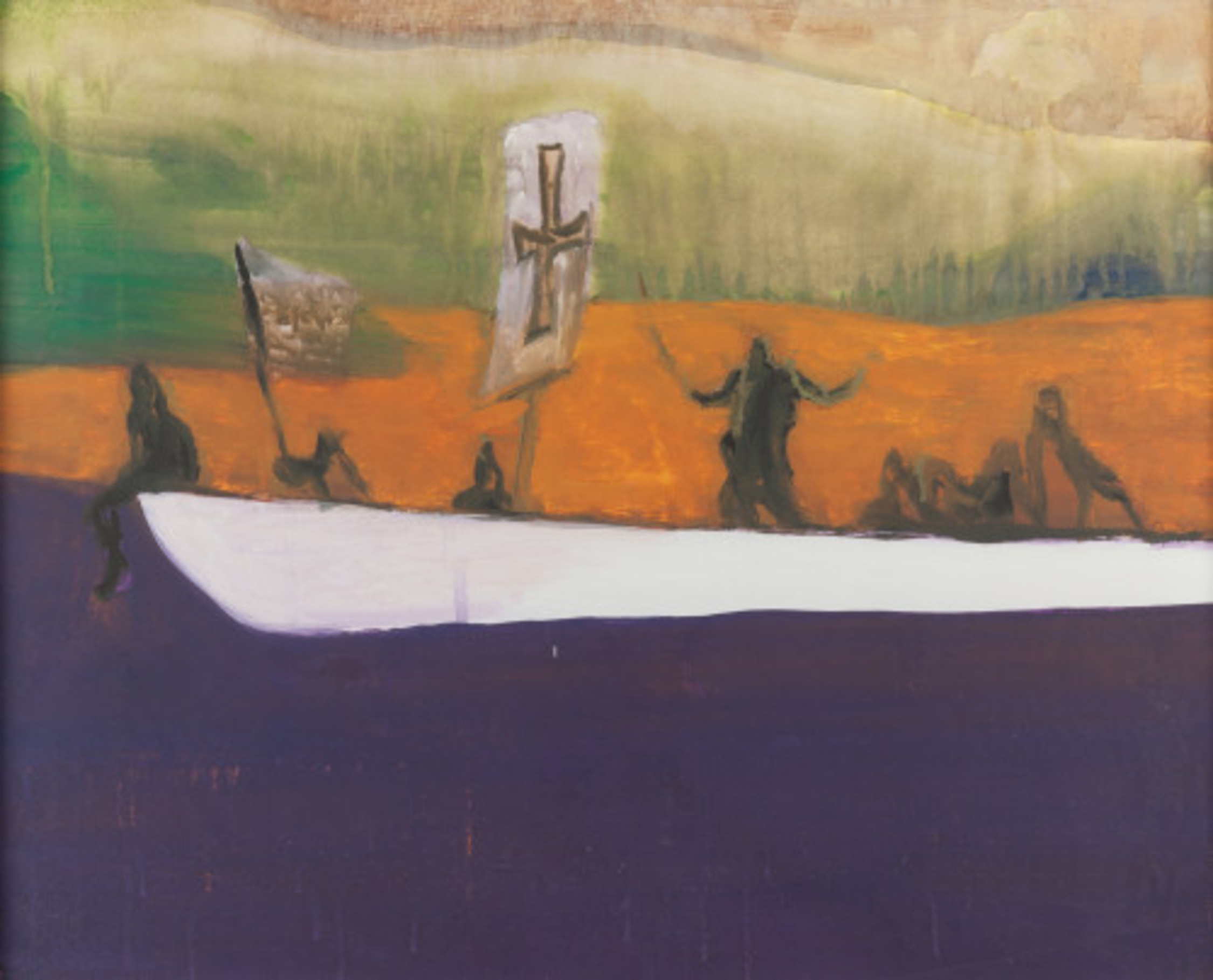 Untitled (Canoe) by Peter Doig