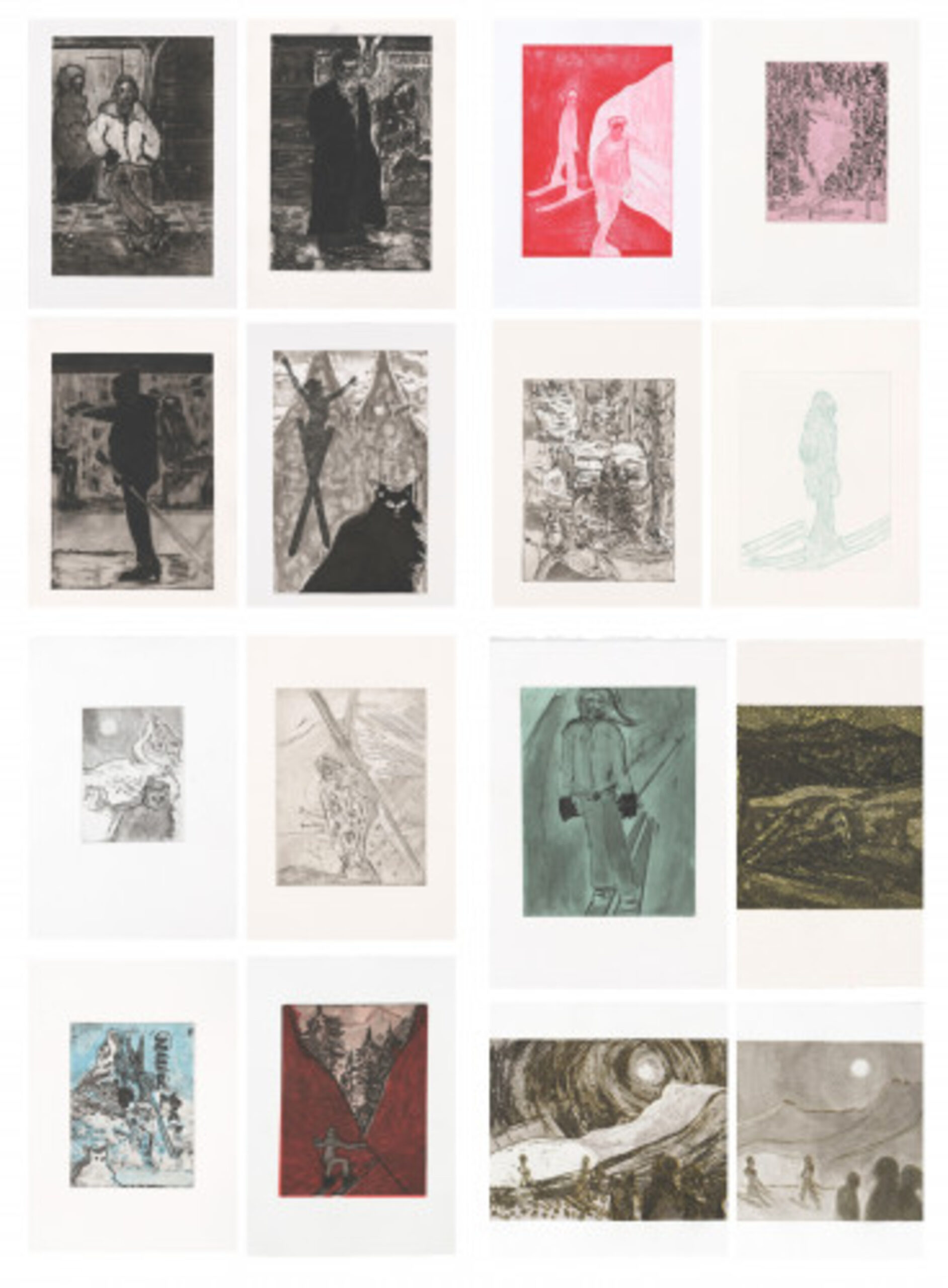 Alpine Etchings (Set) by Peter Doig