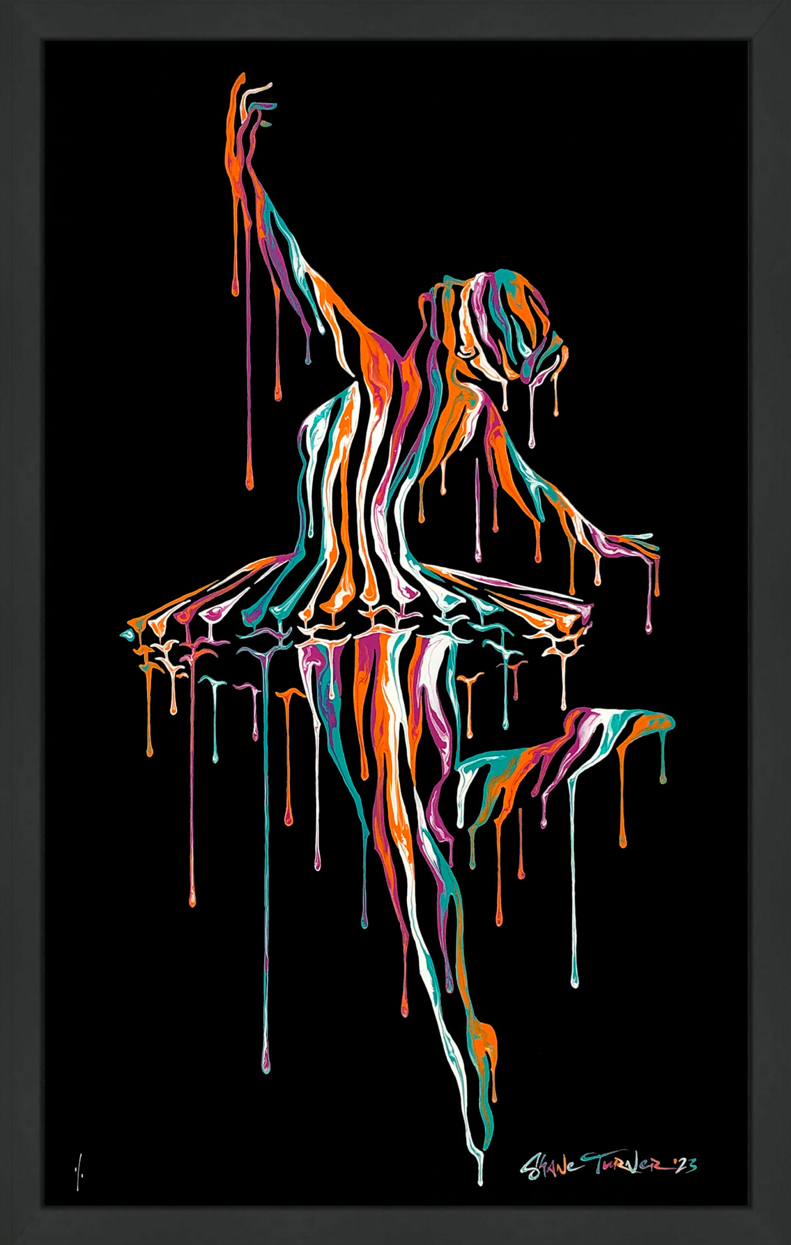 Music in Motion 8.0 Black (Hand Painted Unique 1/1) by Shane Turner