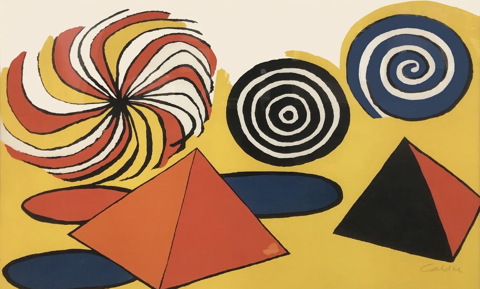 Pyramids & Spirales de Couleurs by Alexander Calder