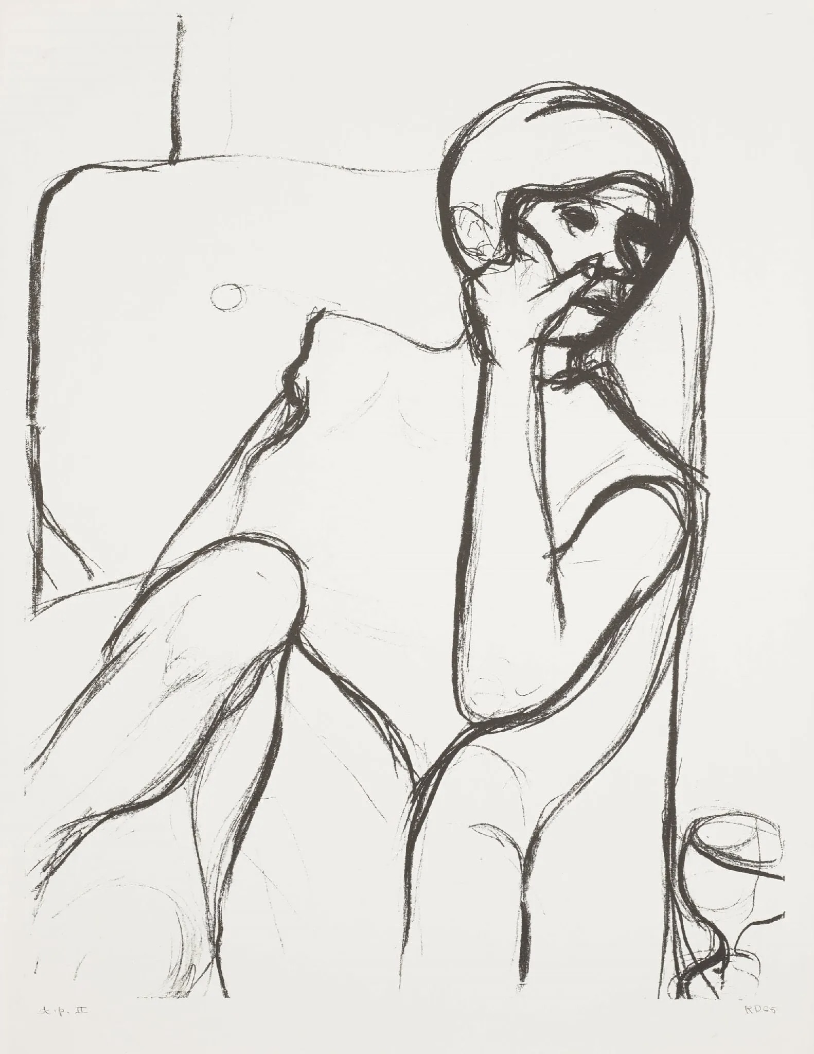 Seated Woman in Arm Chair by Richard Diebenkorn