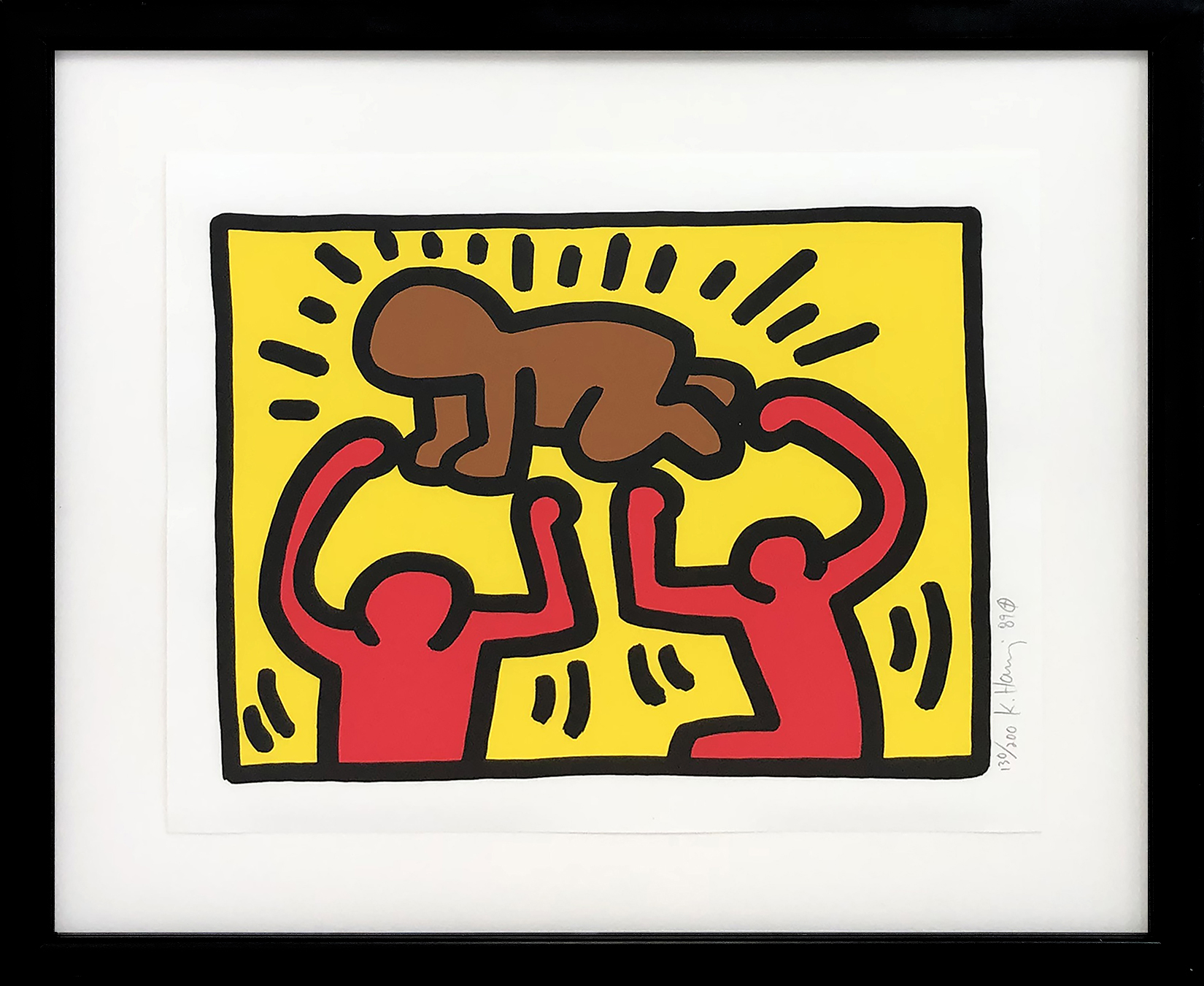 Untitled from Pop Shop IV by Keith Haring