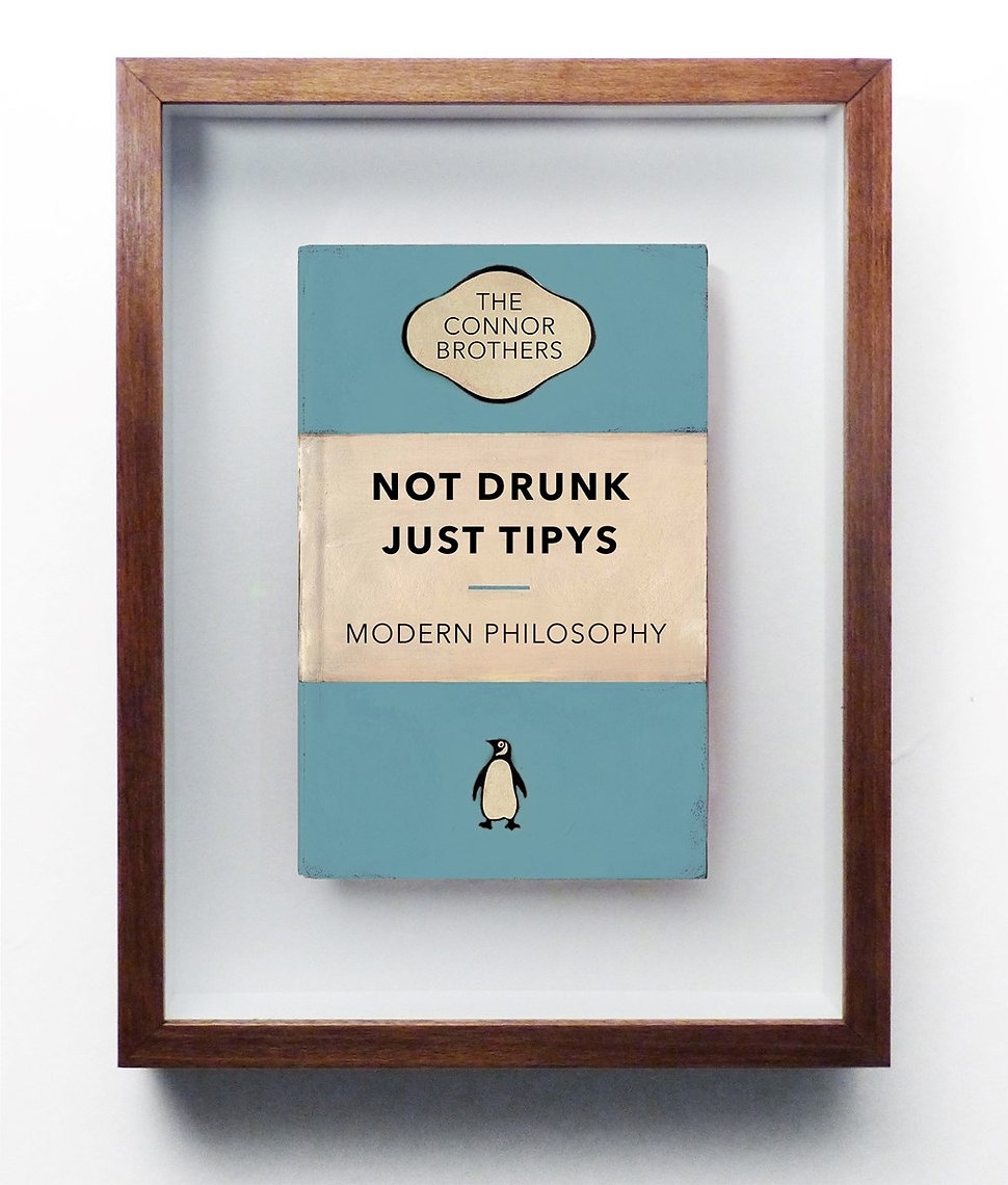 The Connor Brothers Not Drunk Just Tipys (Tipsy) Hand Painted Paperback Book by The Connor Brothers