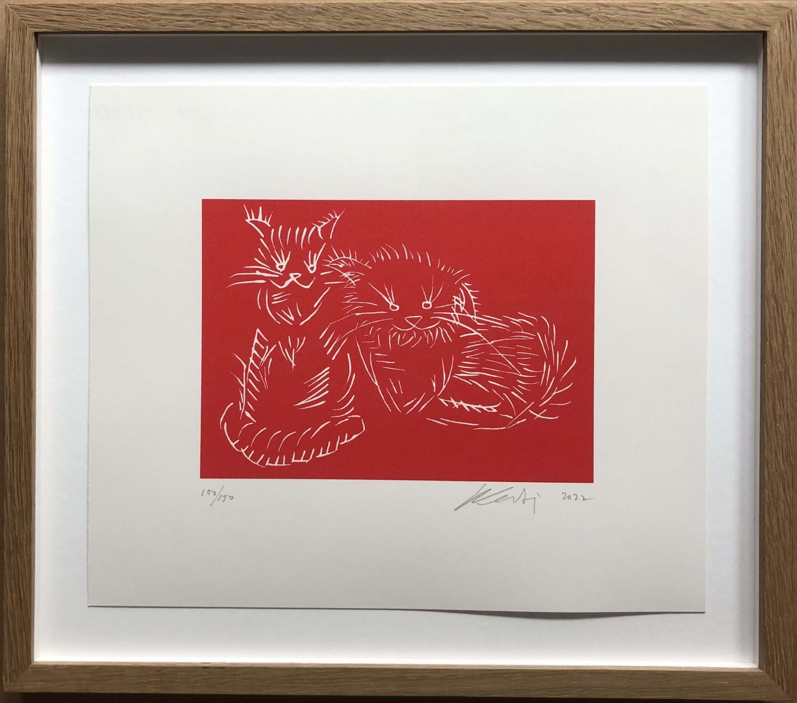 Cats (Red) by Ai Weiwei