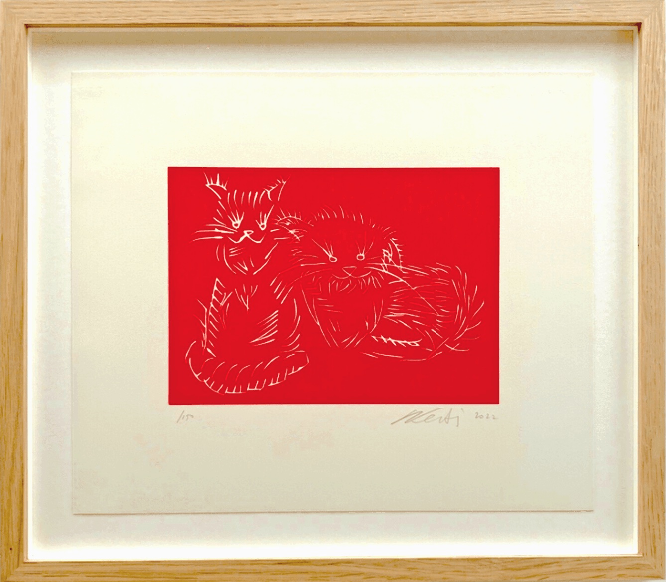 Cats (Red) by Ai Weiwei