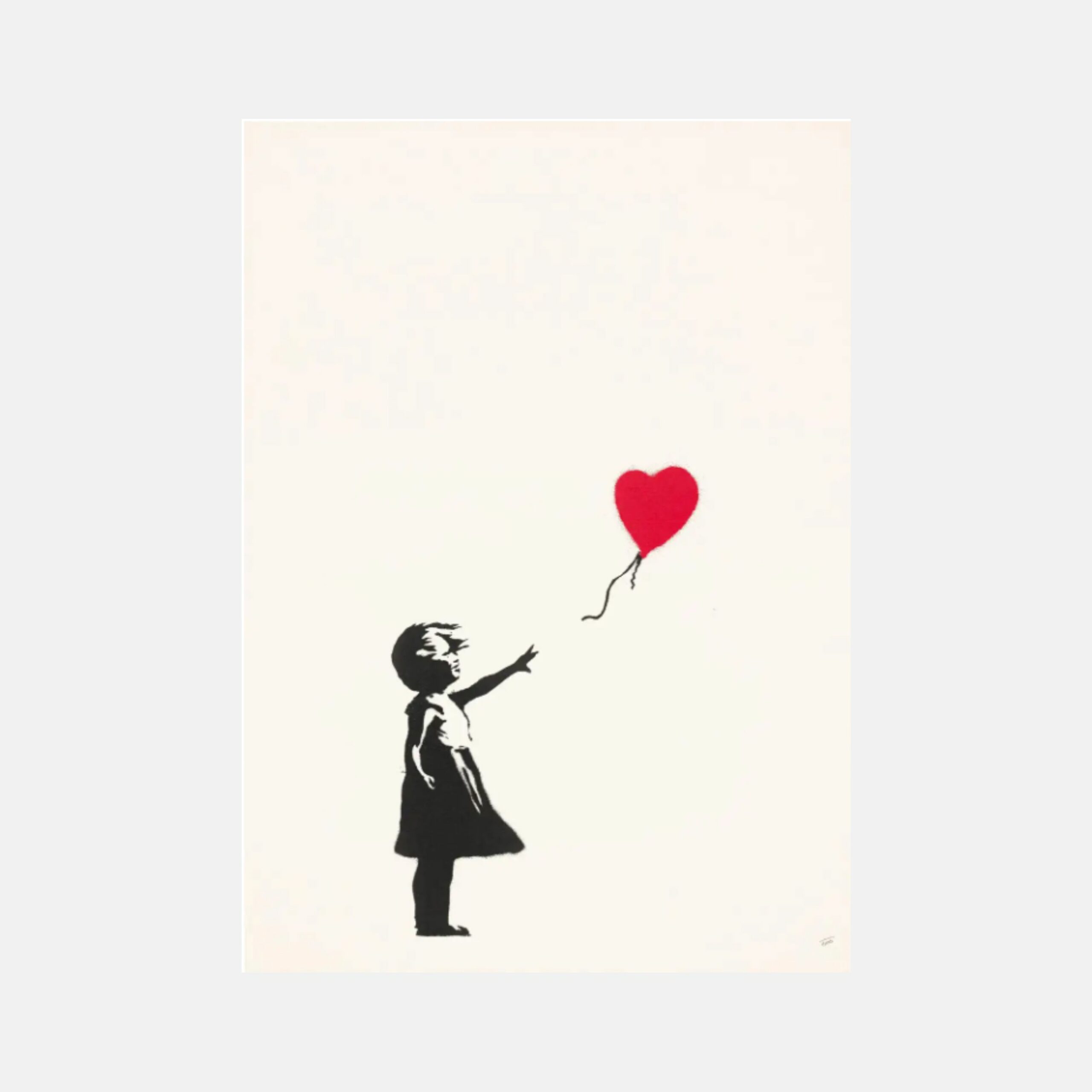 Girl With Balloon (Unsigned) by Banksy