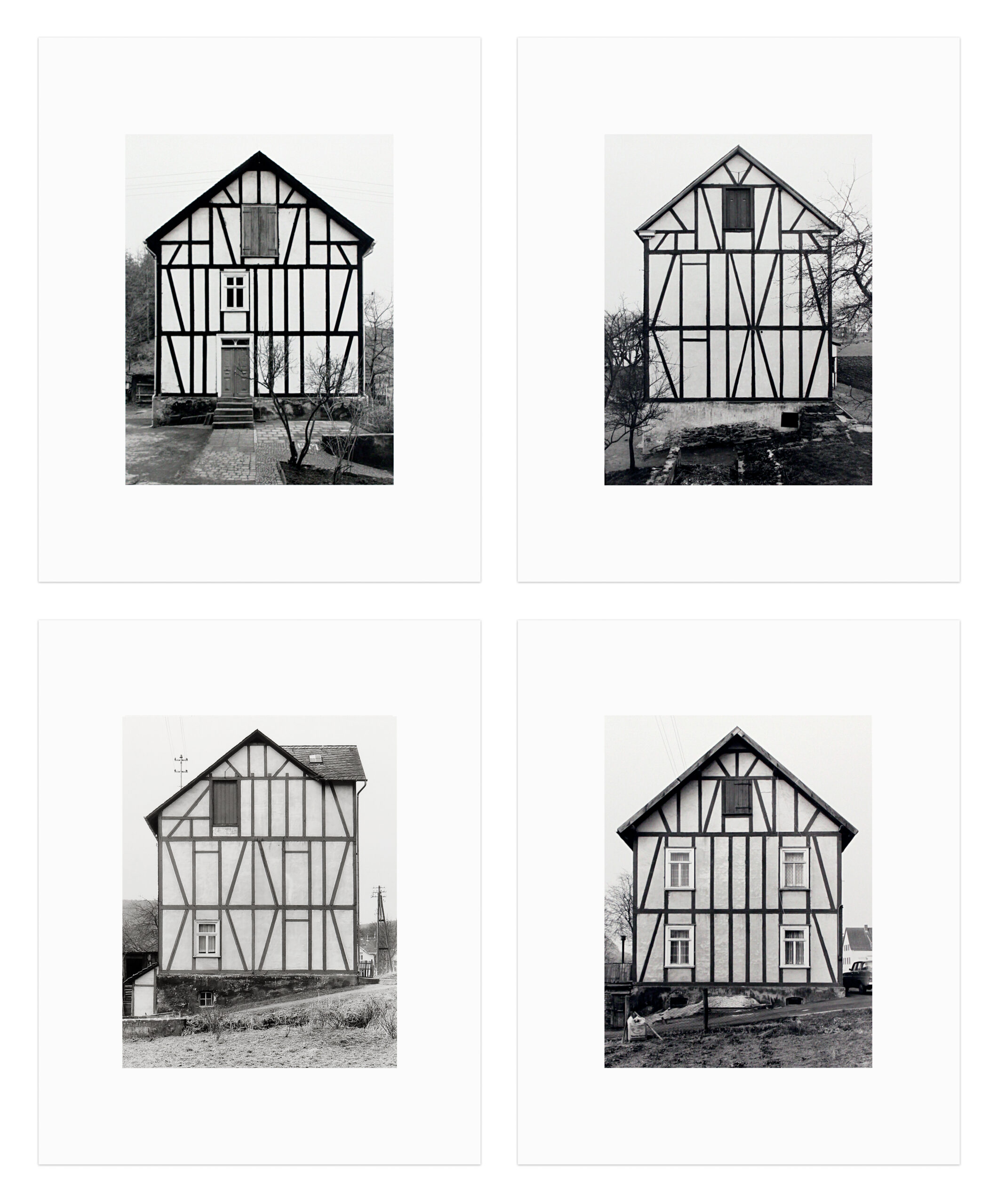 Framework Houses [Gable Walls] (Industrial District of Siegen) by Bernd & Hilla Becher