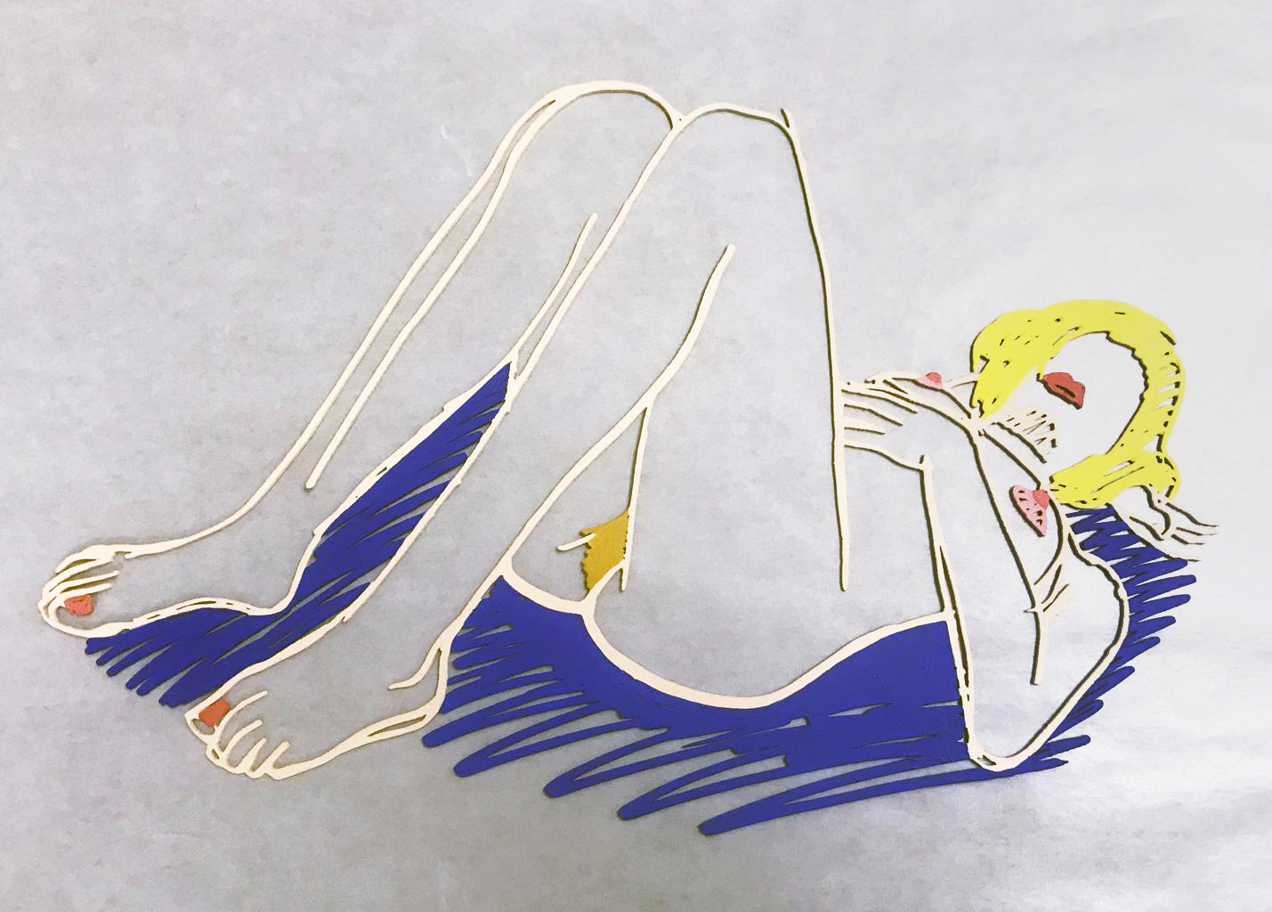 Blonde on Blanket by Tom Wesselmann