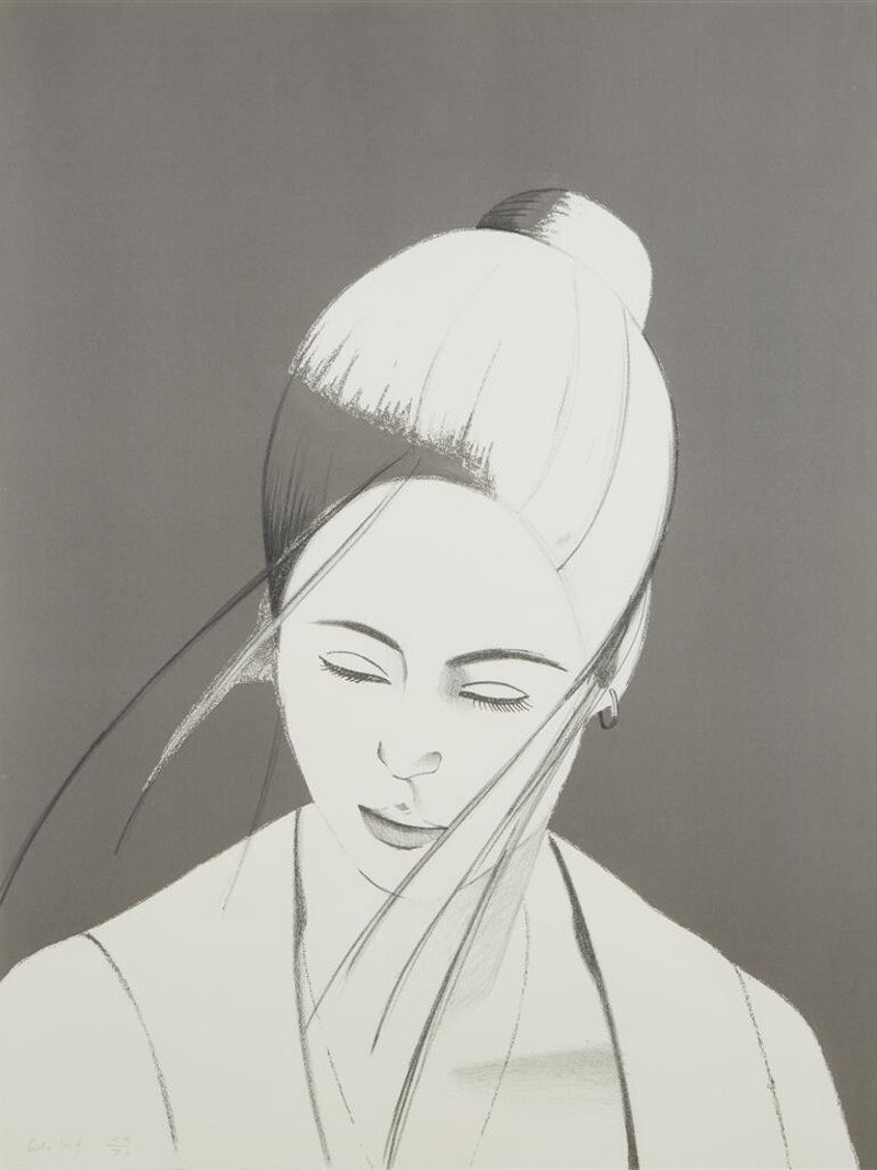 Pamela (Gray) by Alex Katz