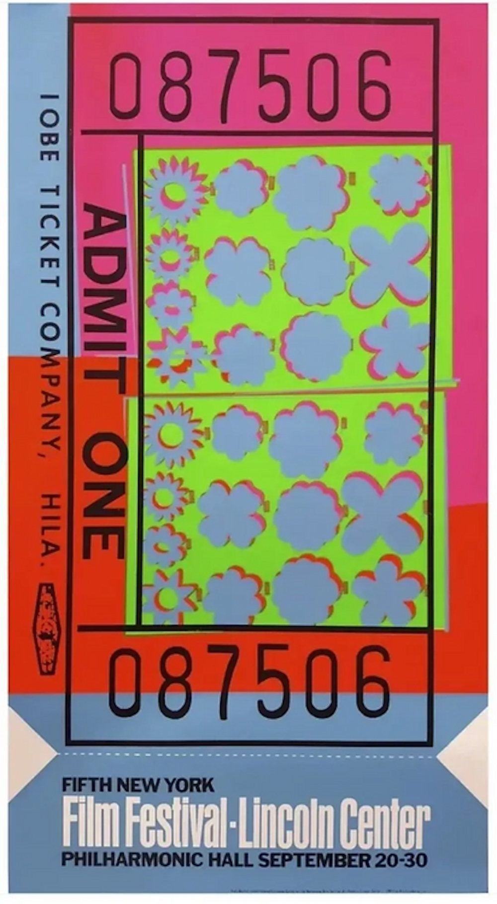 Lincoln Center Ticket by Andy Warhol