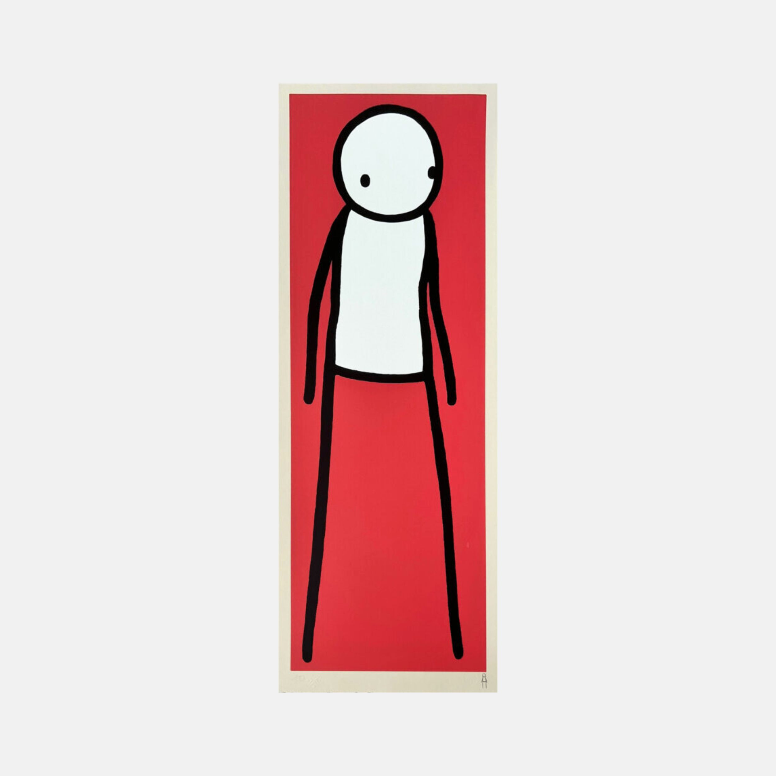 Walk (Red) by STIK