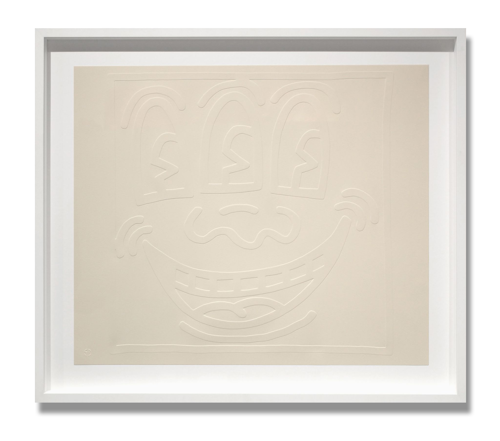 White Icons: Three Eyed Monster by Keith Haring