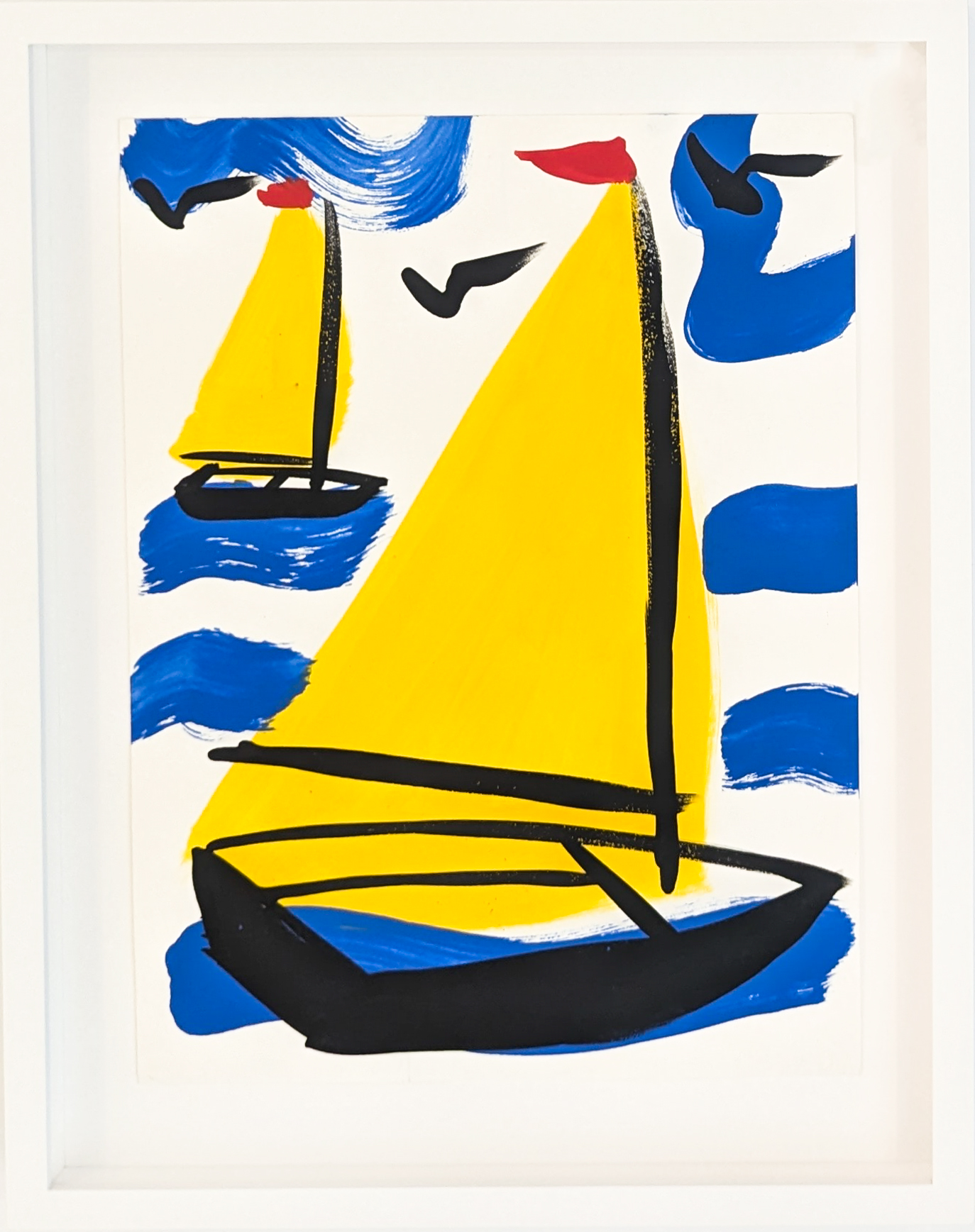 Untitled (Yellow Sailboat) by Tom Slaughter