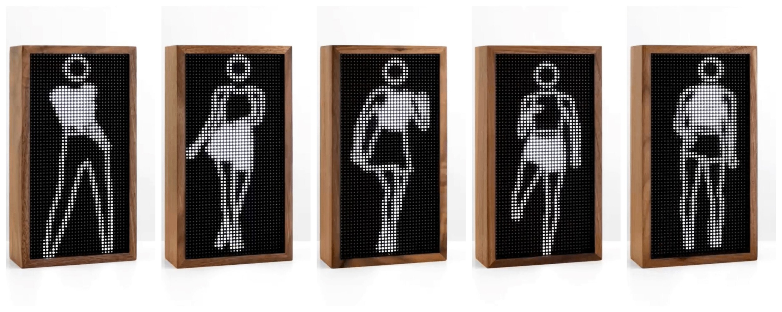 Dancing figure (set of 5) by Julian Opie