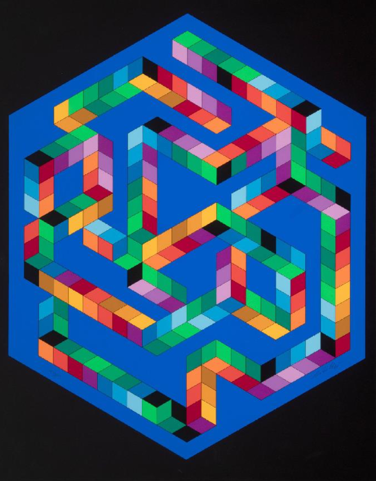 Babel 3 by Victor Vasarely