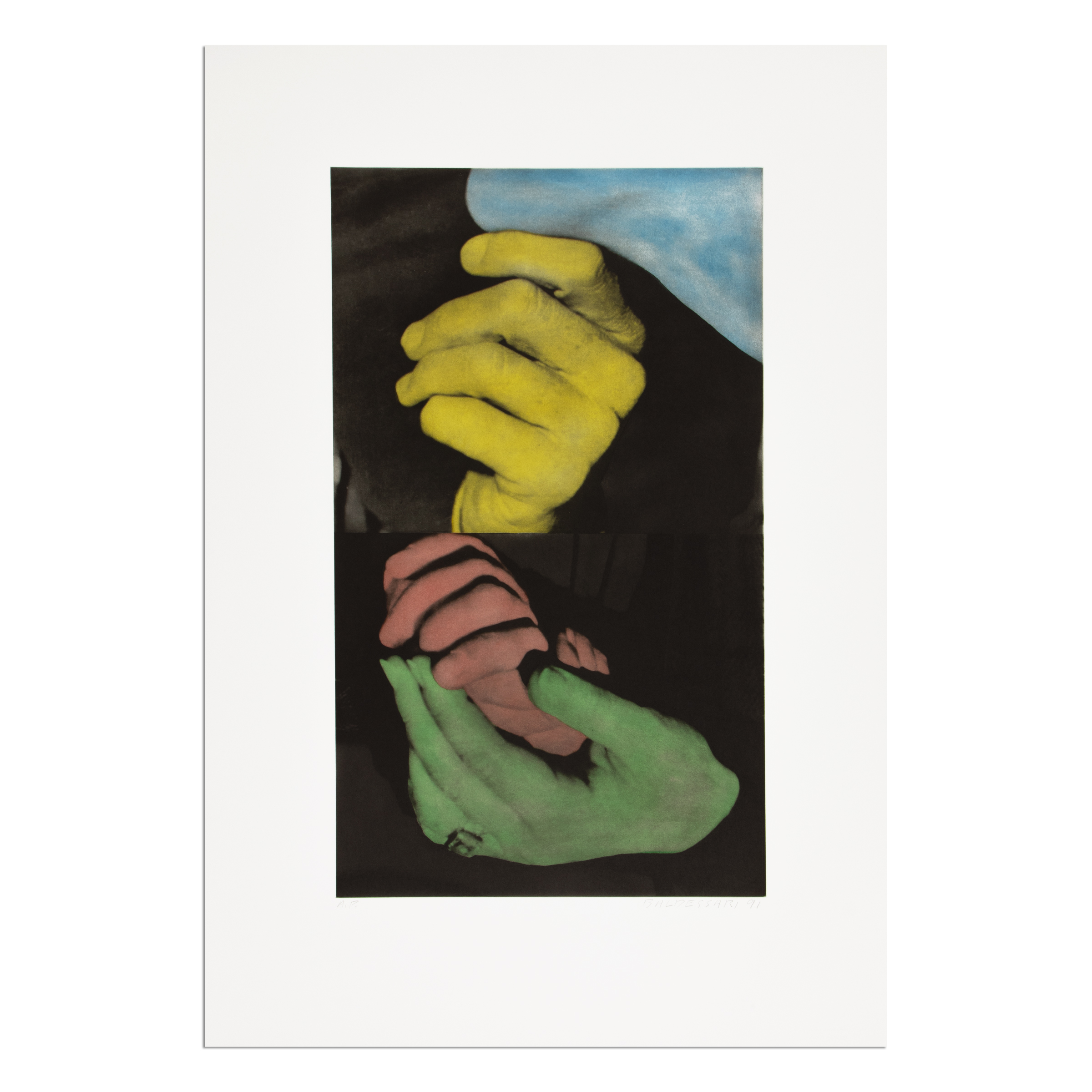 Hand and Chin (with Entwined Hands) by John Baldessari