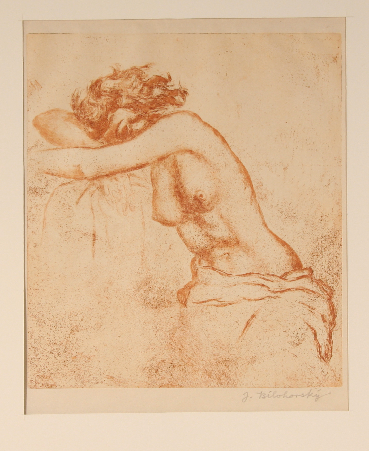 Seated Nude by Joza Bělohorský