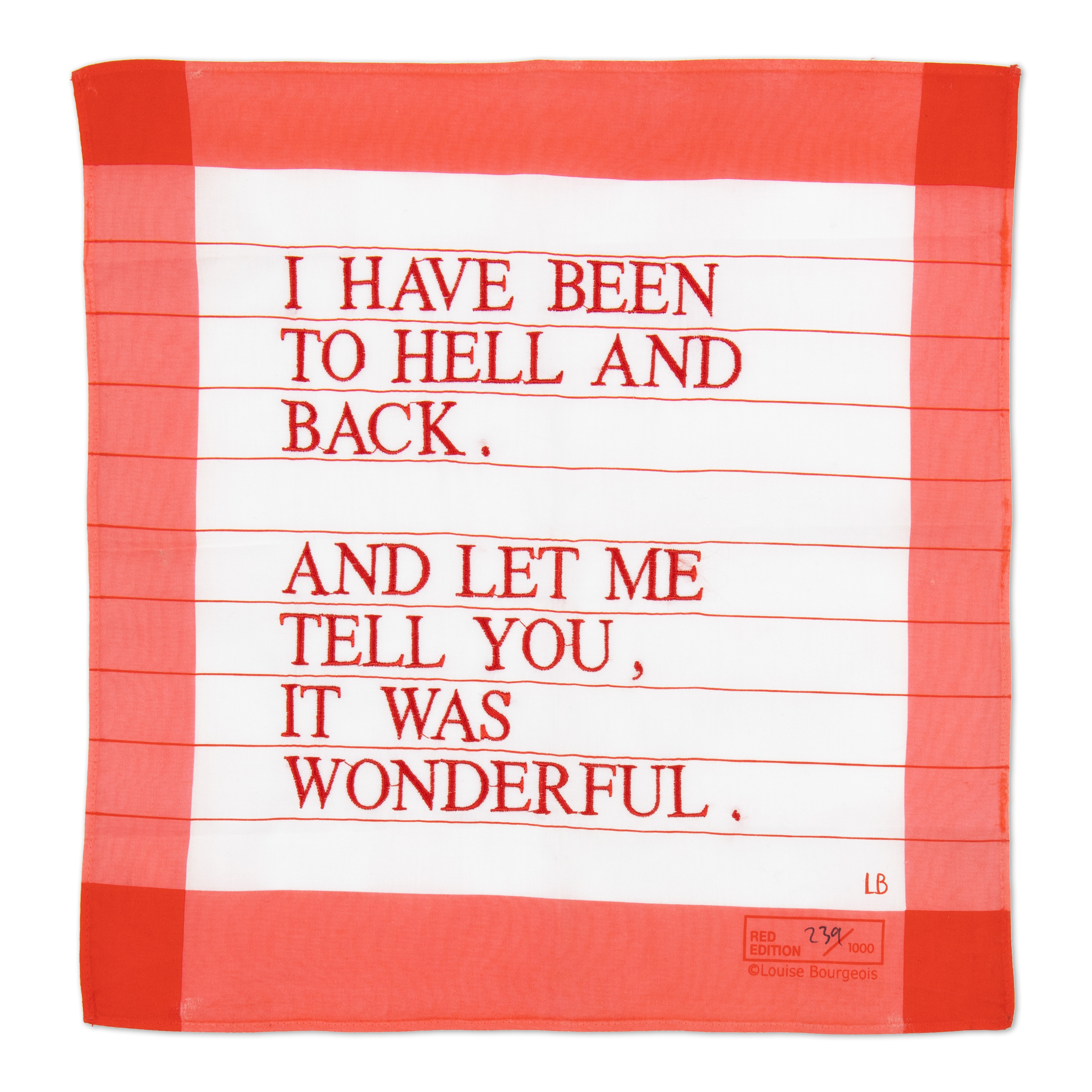 I Have Been to Hell and Back (Red) by Louise Bourgeois