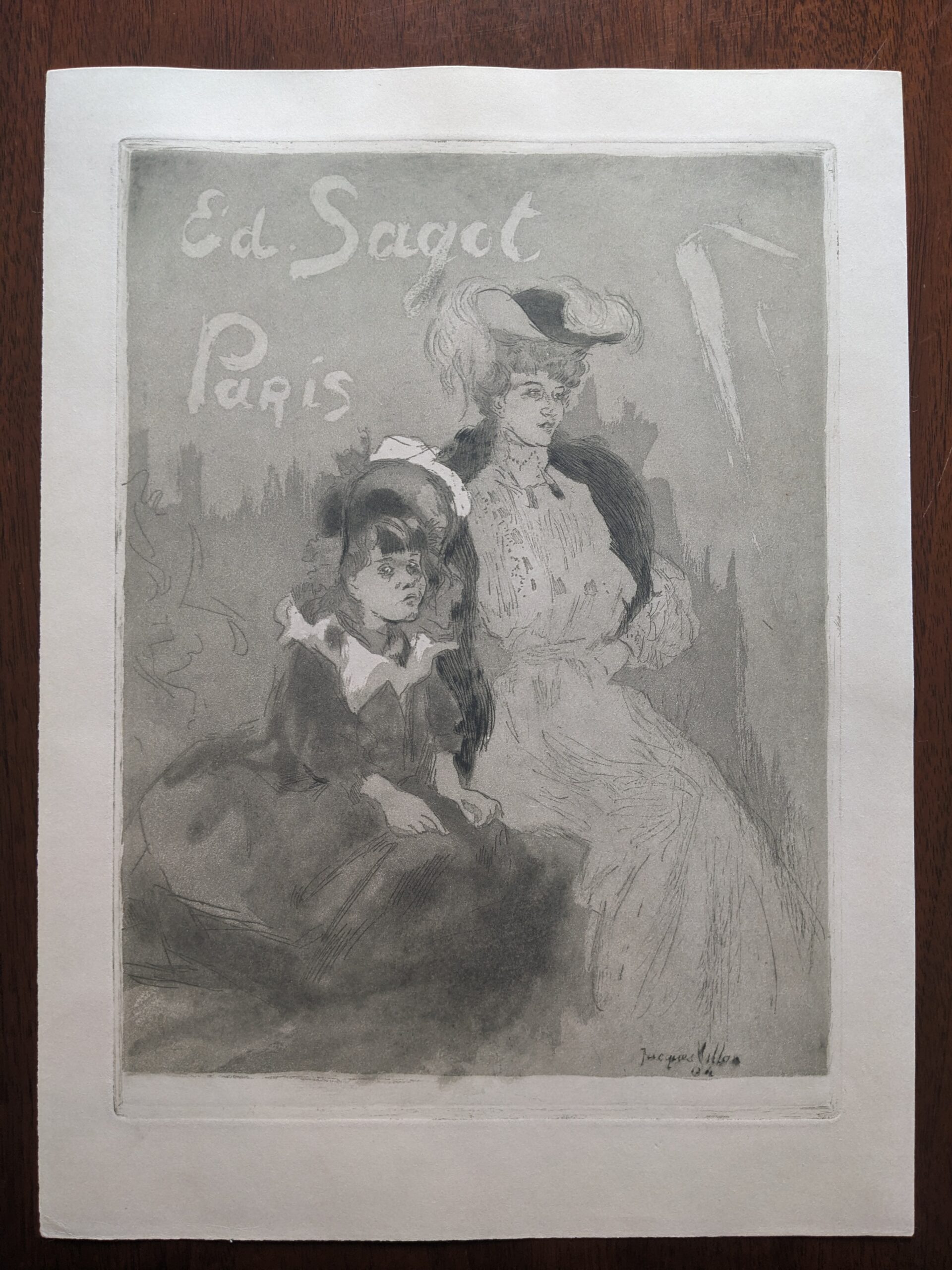 Carte adresse Sagot 1904 by Jacques Villon