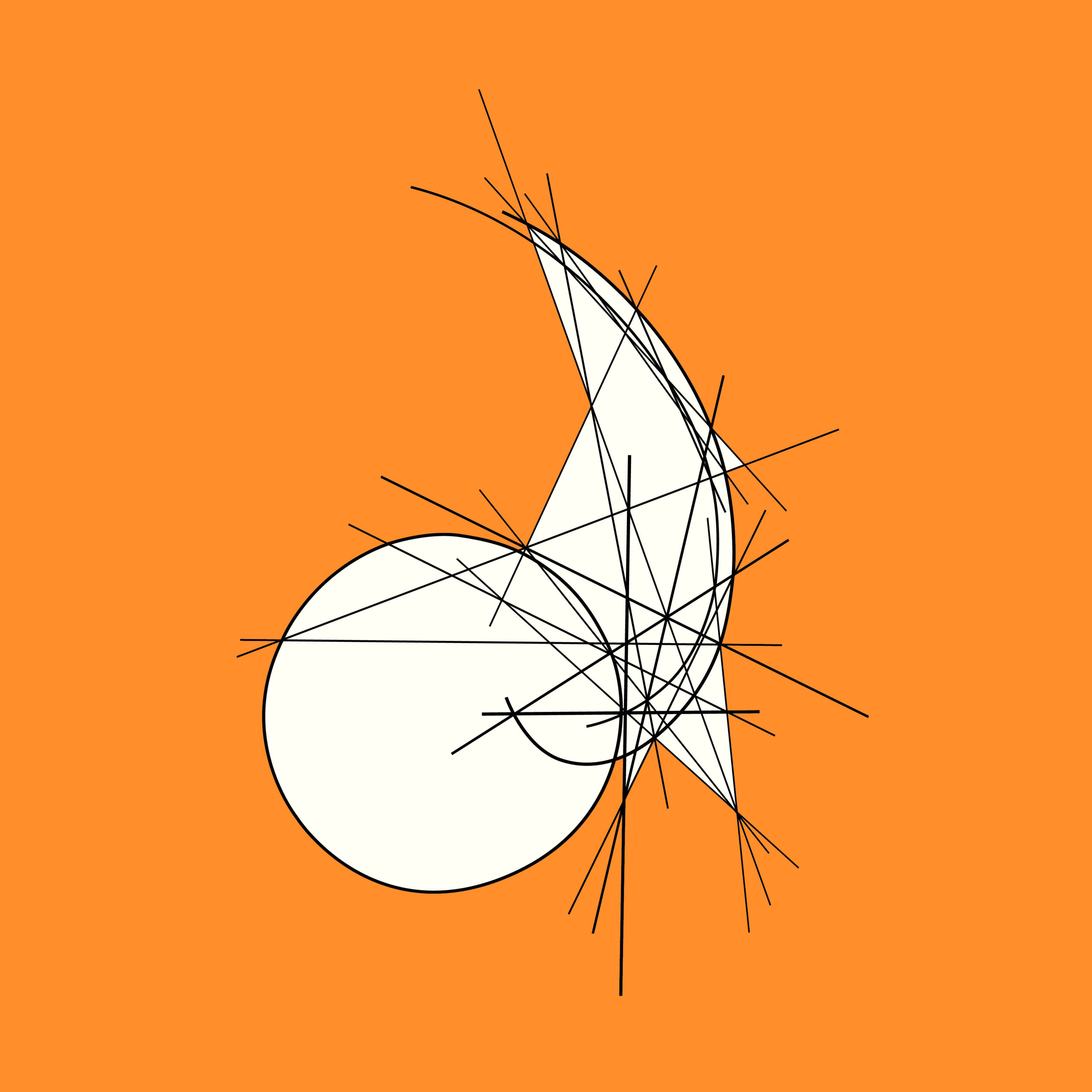 Double Generation Of Hypocycloid. r1 = R-r by Clifford Singer