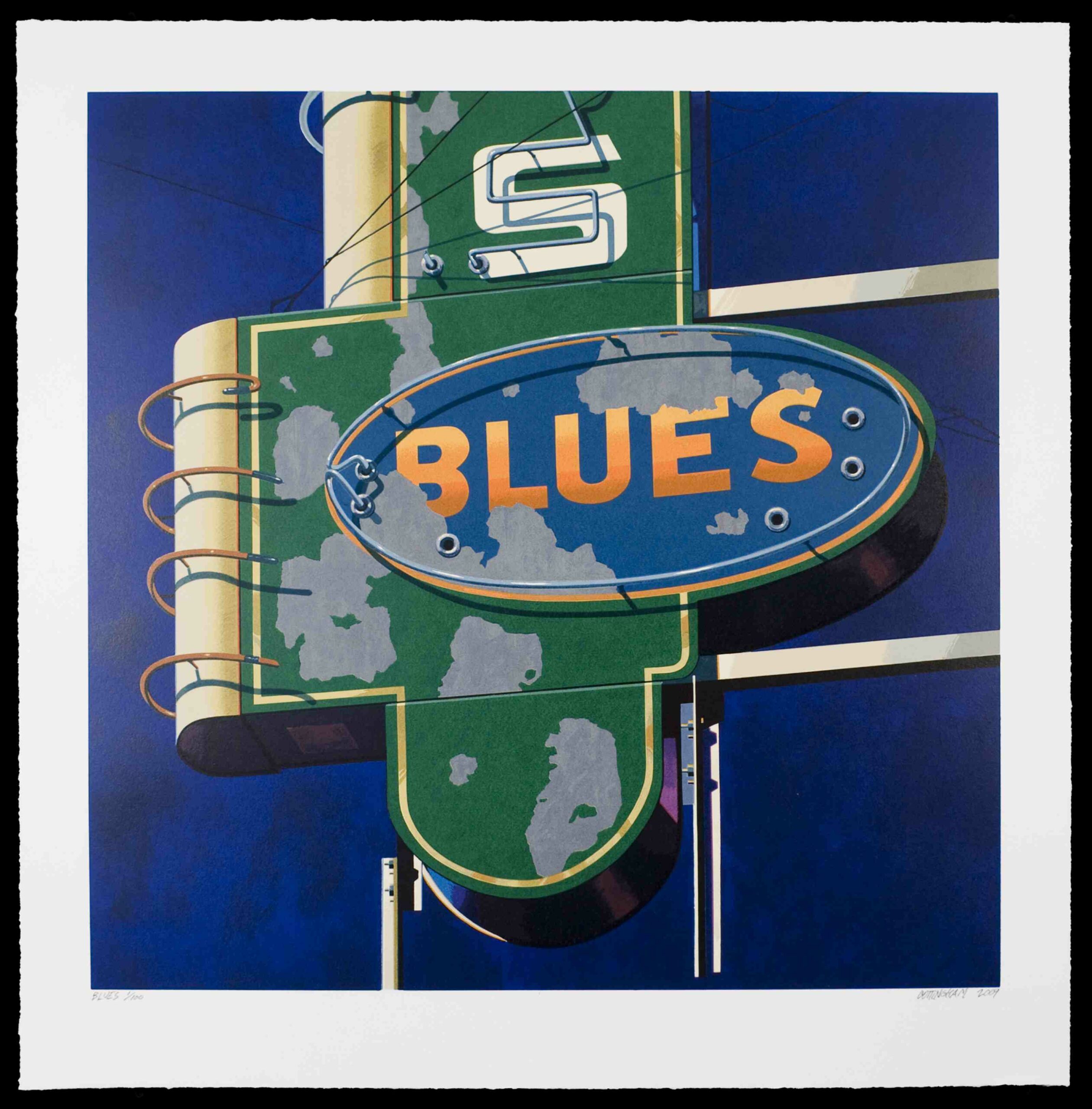 Blues by Robert Cottingham