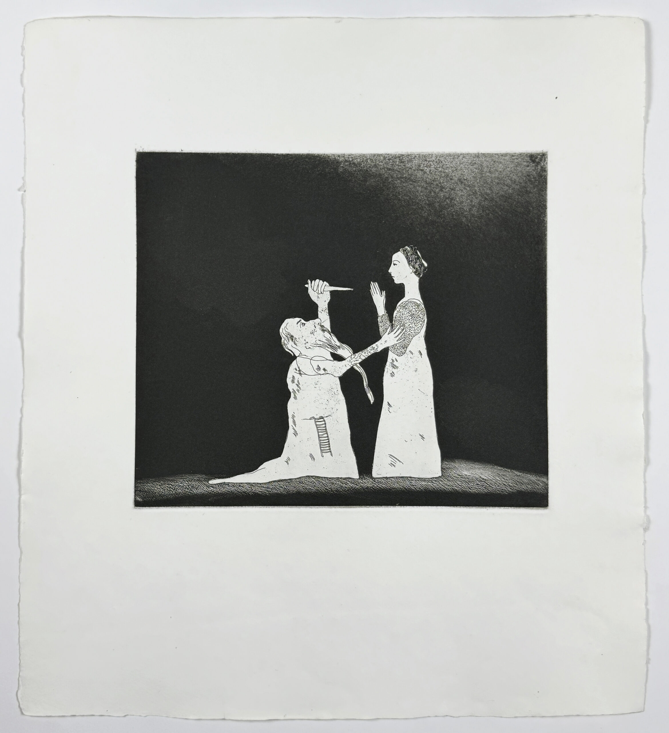 Old Rinkrank threatens the Princess (Six Fairy Tales from the Brothers Grimm) by David Hockney