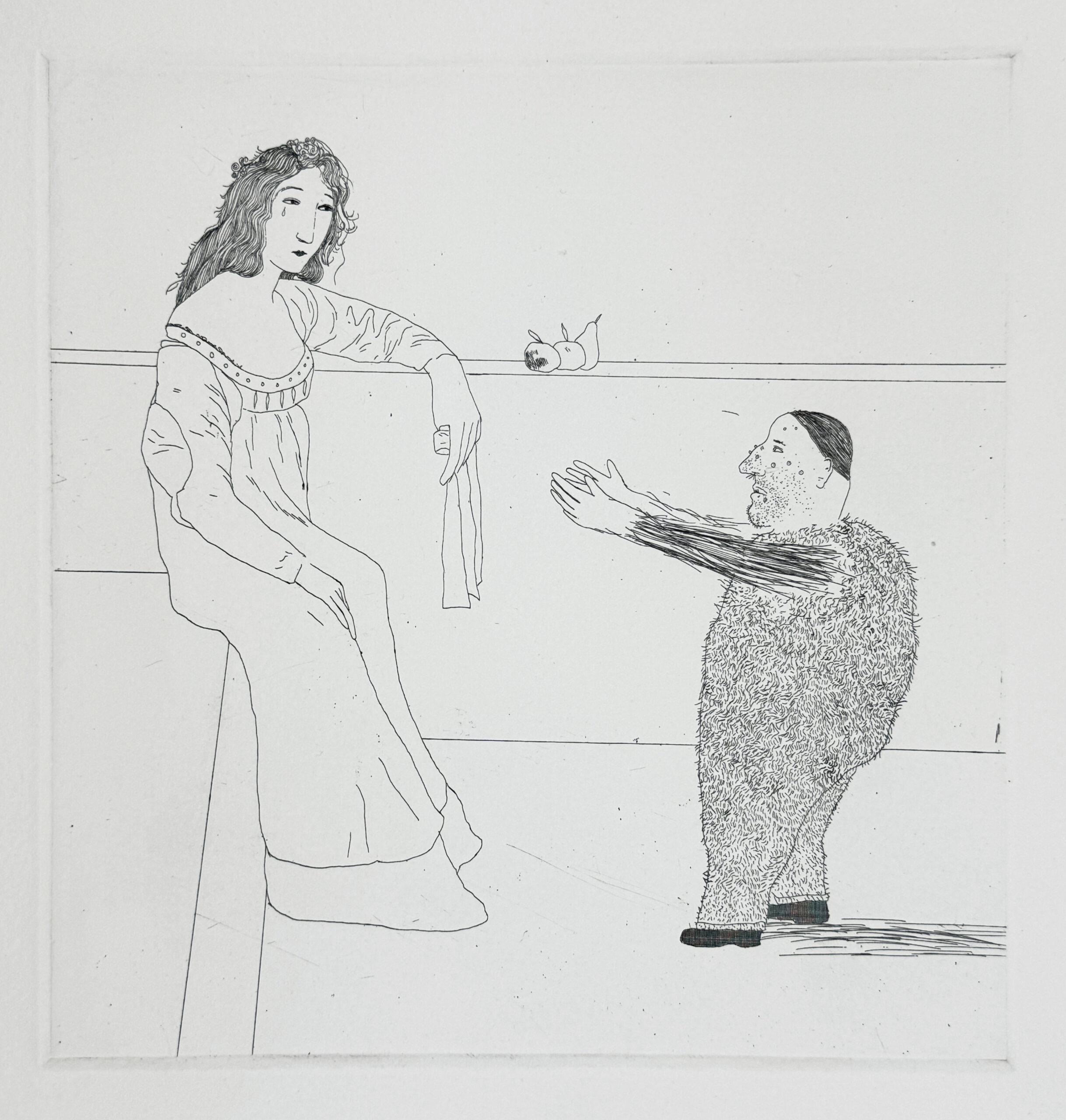 Pleading for the child (Six Fairy Tales from the Brothers Grimm) by David Hockney