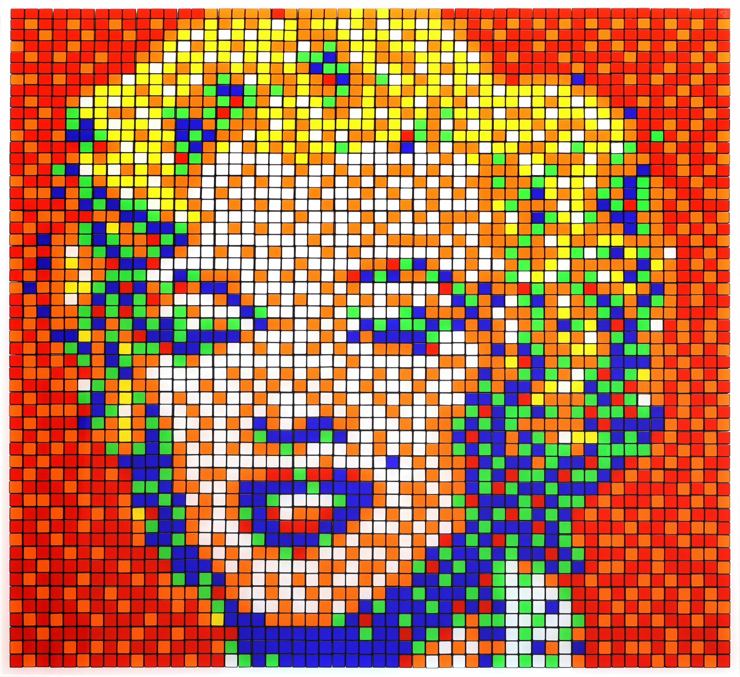 Rubik Shot Red Marilyn by Invader