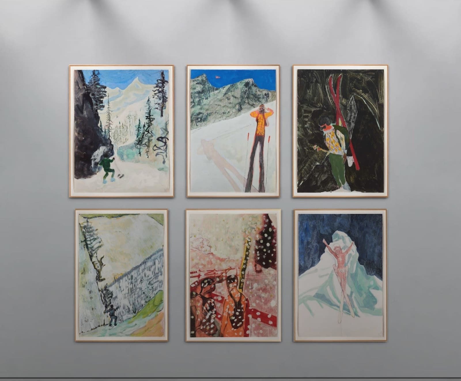 The Zermatt Series (Portfolio of 6) by Peter Doig