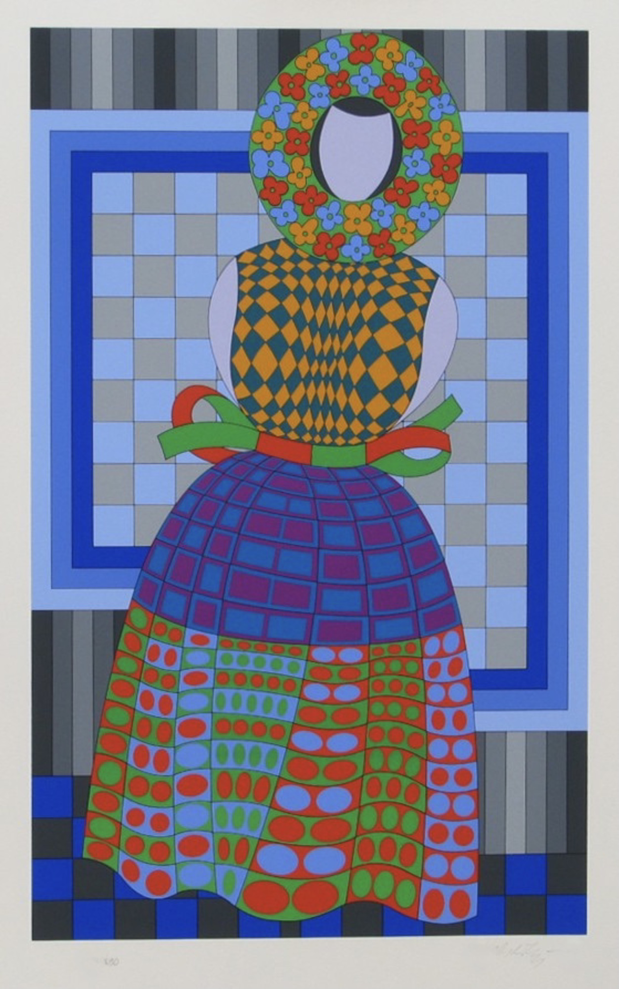 Flower Girl by Victor Vasarely