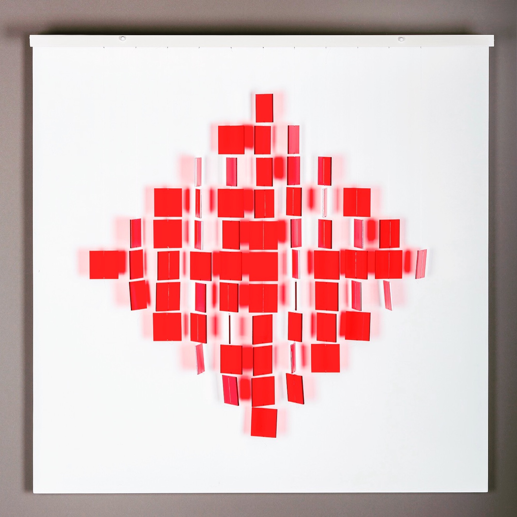 Mobile Losange Rouge by Julio Le Parc