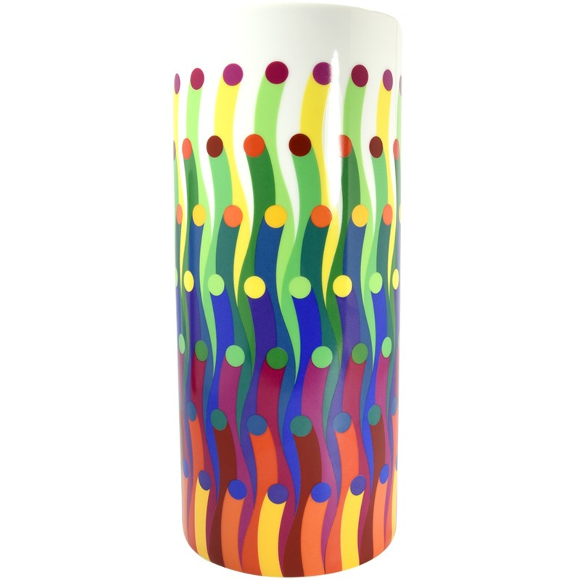 Vase surface colorée by Julio Le Parc