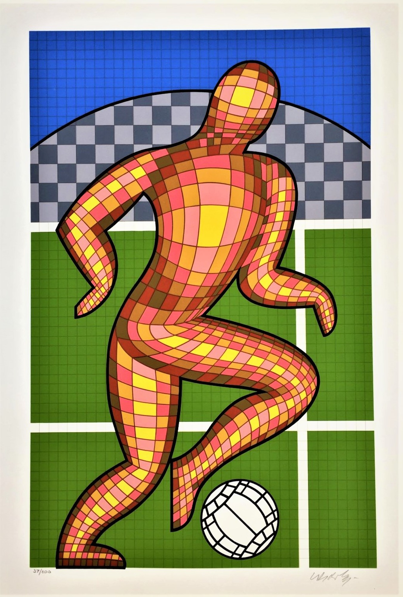 Foot Soccer by Victor Vasarely