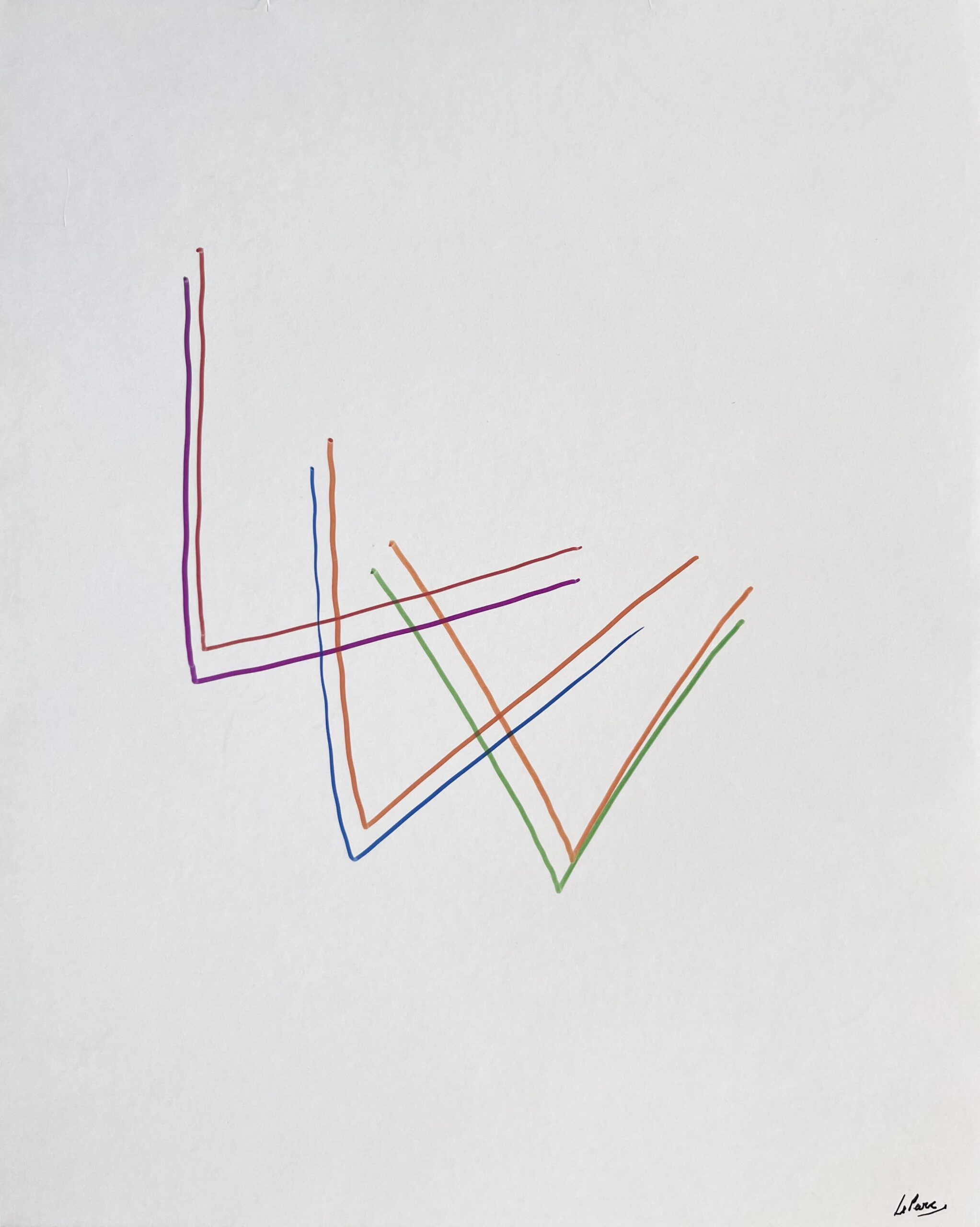 Dessin Infinie 8 by Julio Le Parc