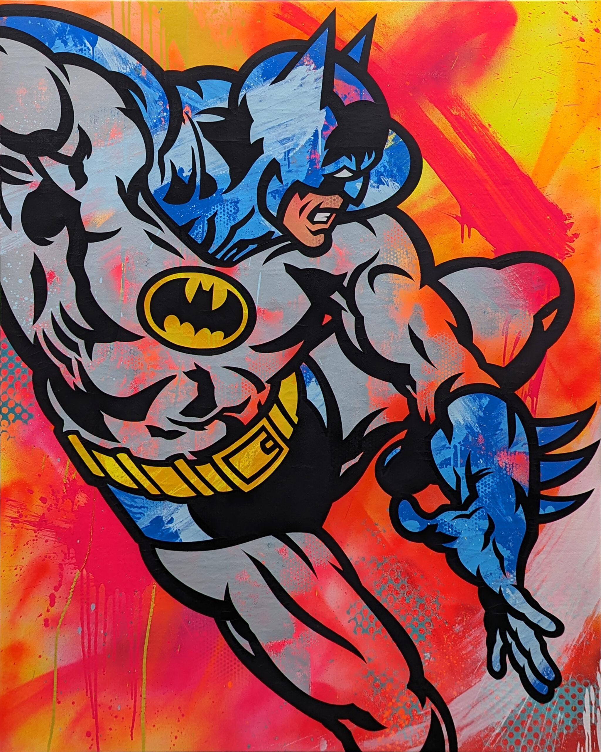 Bat-Man (huge original painting) by Seen