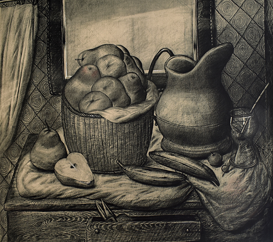 Still Life with Fruit by Fernando Botero