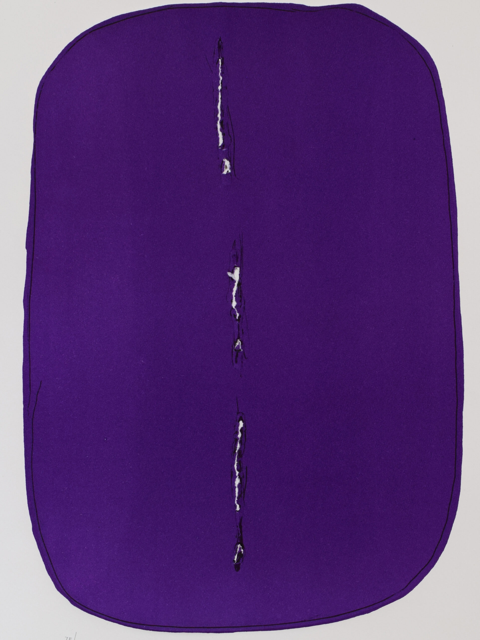 Composition V from, Untitled | Senza Titolo by Lucio Fontana