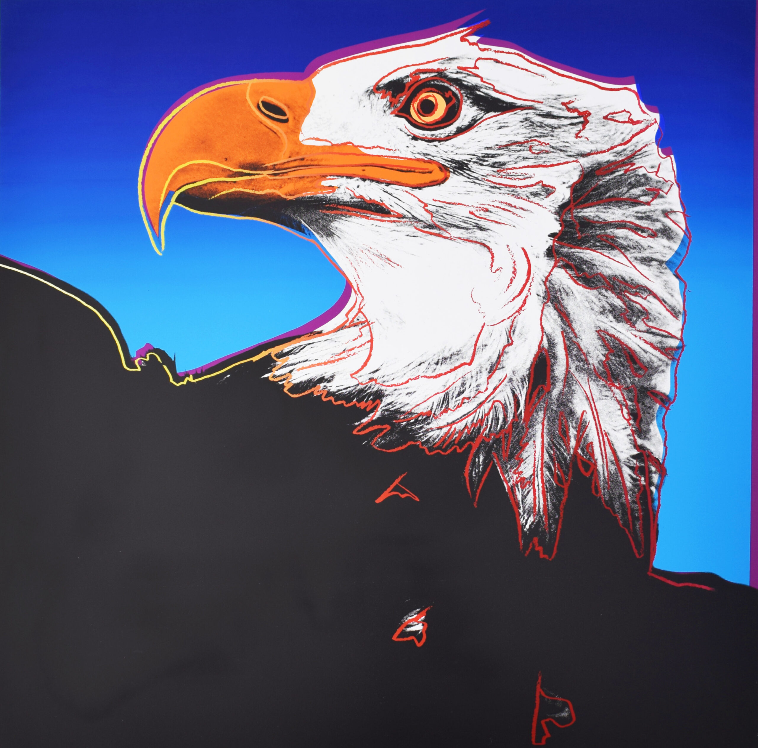 Bald Eagle, from: Endangered Species by Andy Warhol