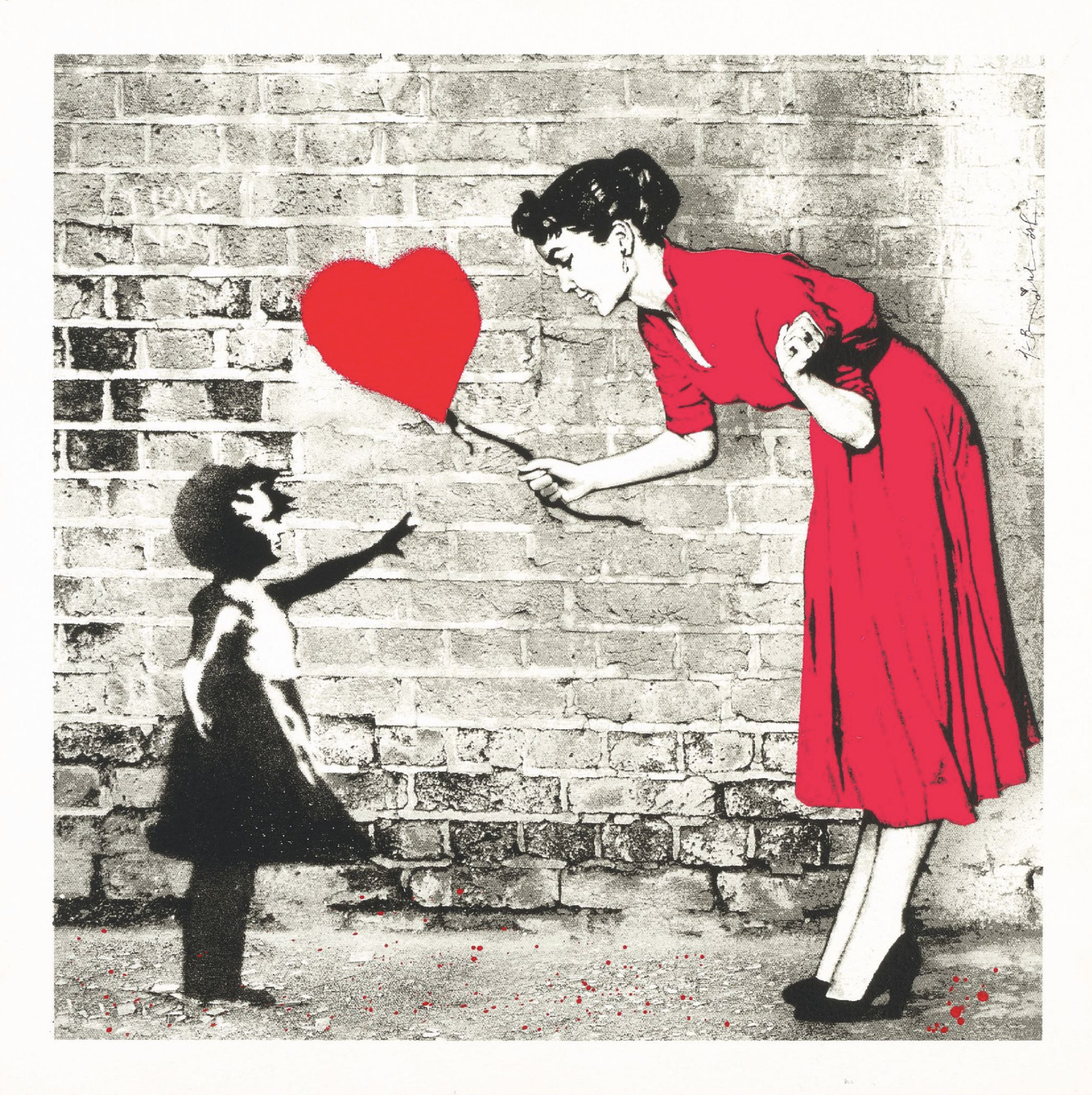 Love Catcher (Red) by Mr. Brainwash