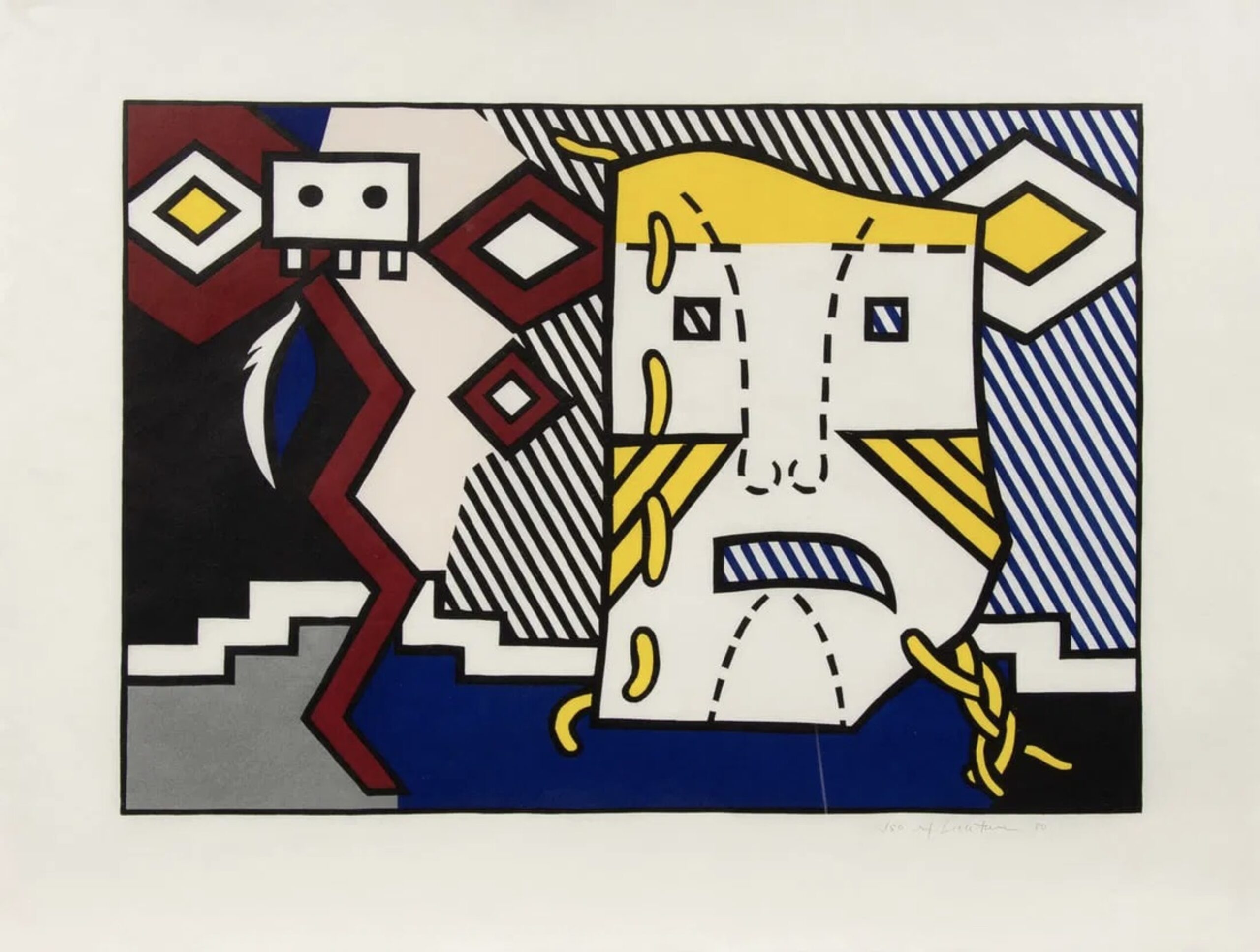 American Indian Theme V by Roy Lichtenstein