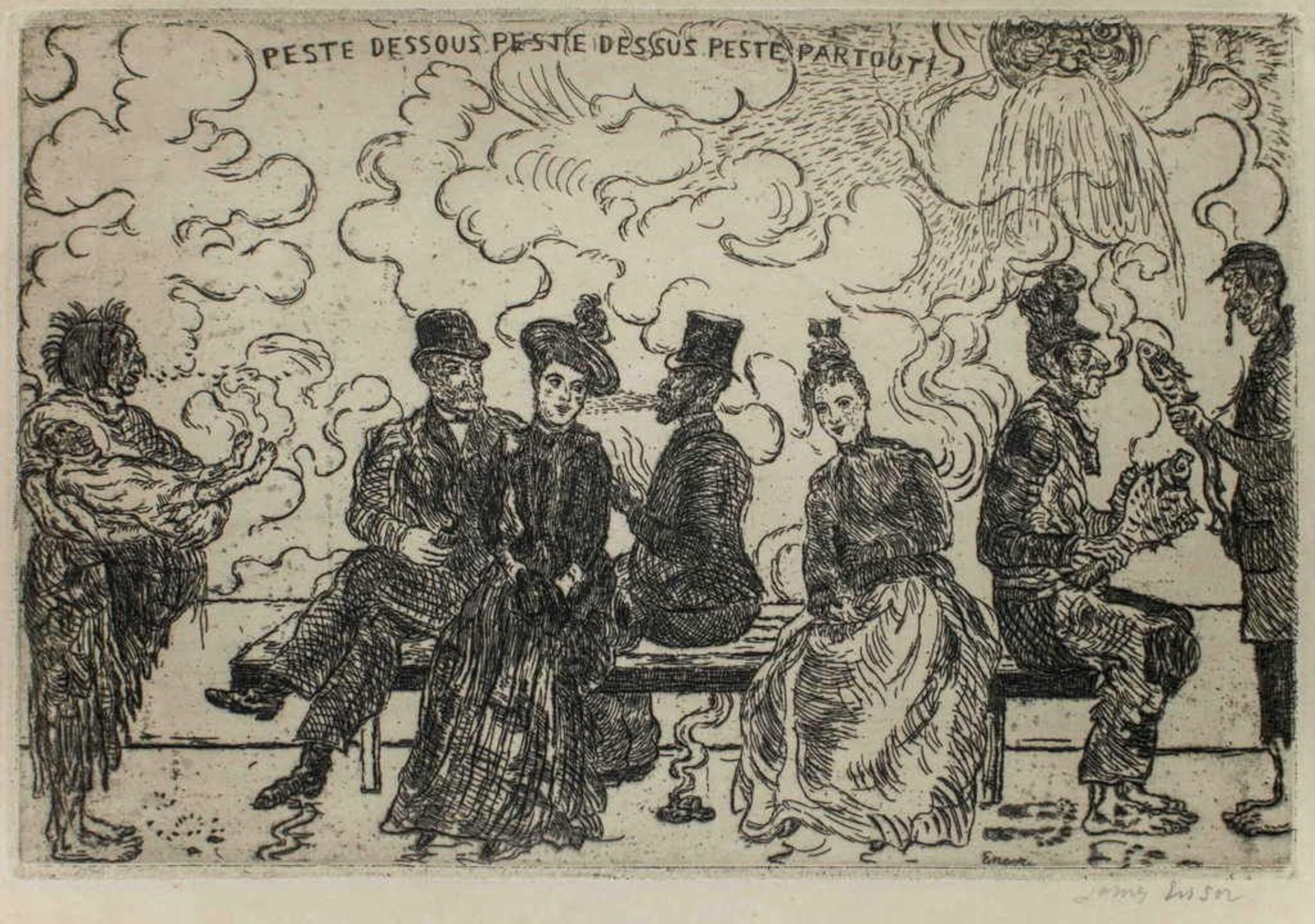 Peste Dessous Peste Dessus Peste Partout! by James Ensor