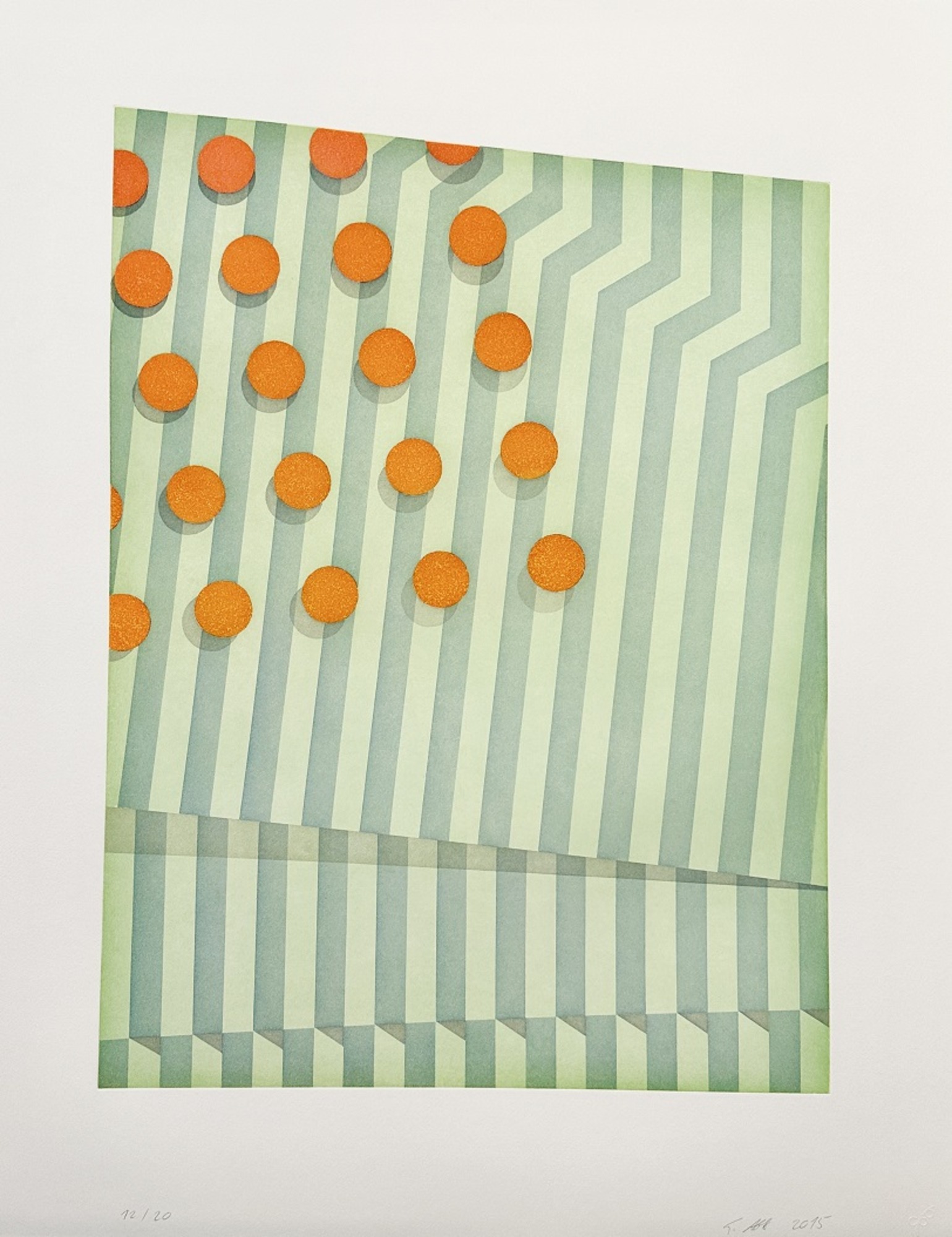 O.T., small circles by Tomma Abts