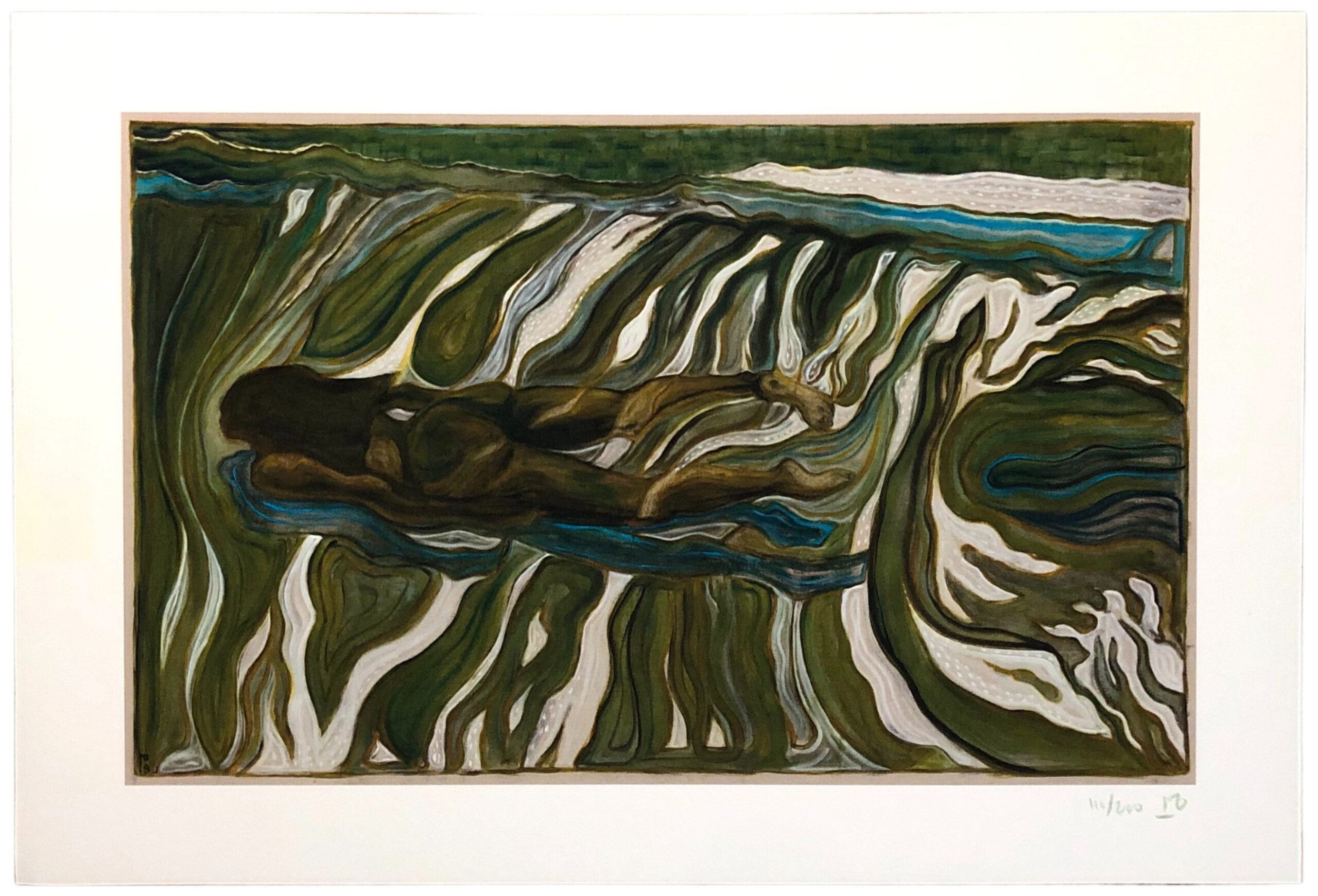 Julie Swimming II by Billy Childish