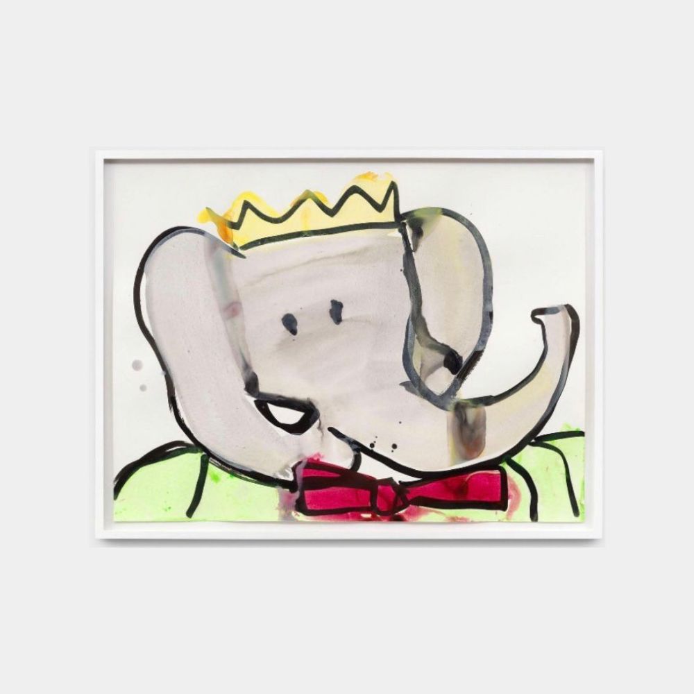 Untitled (Babar) by Katherine Bernhardt