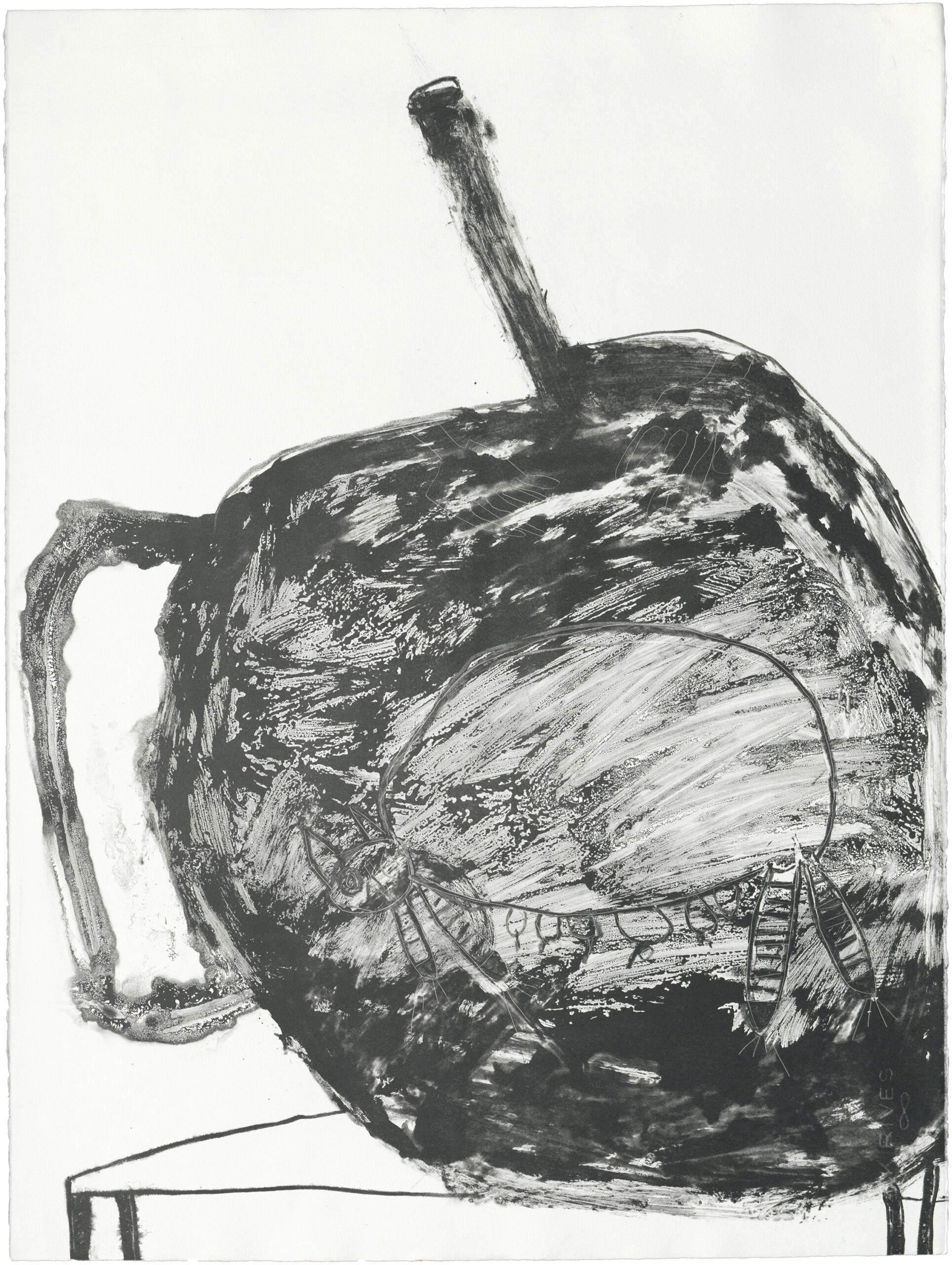 Female Cat In A Teapot by Patricia Douthwaite