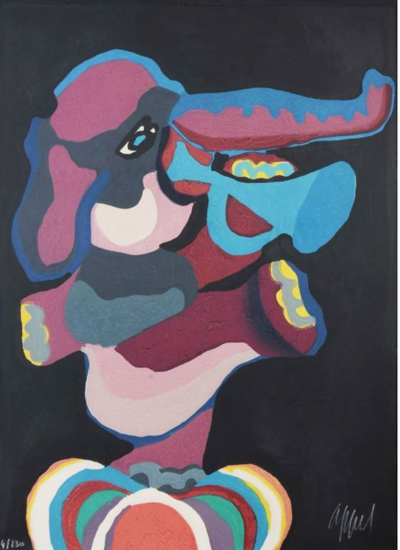 Seeing you walk is a huge event by Karel Appel