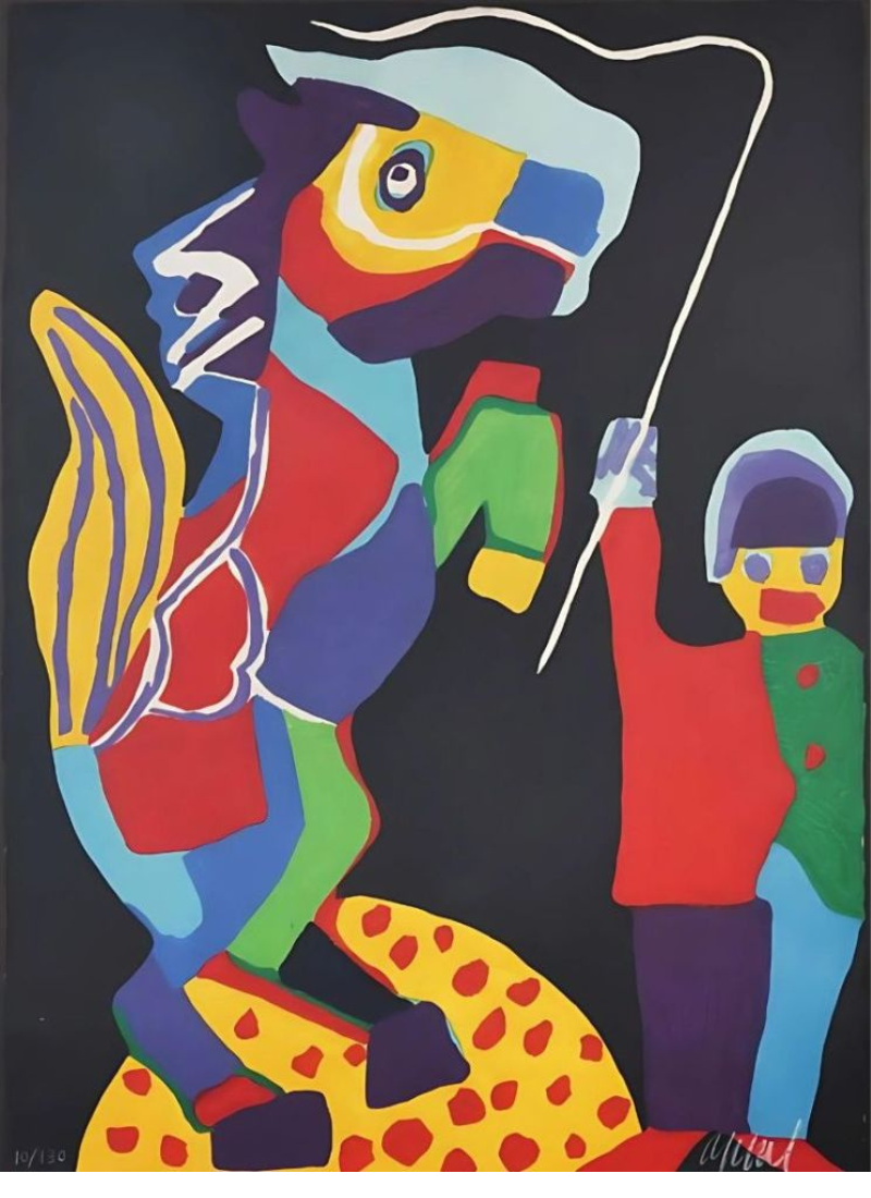 We see all the Colors marching by Karel Appel