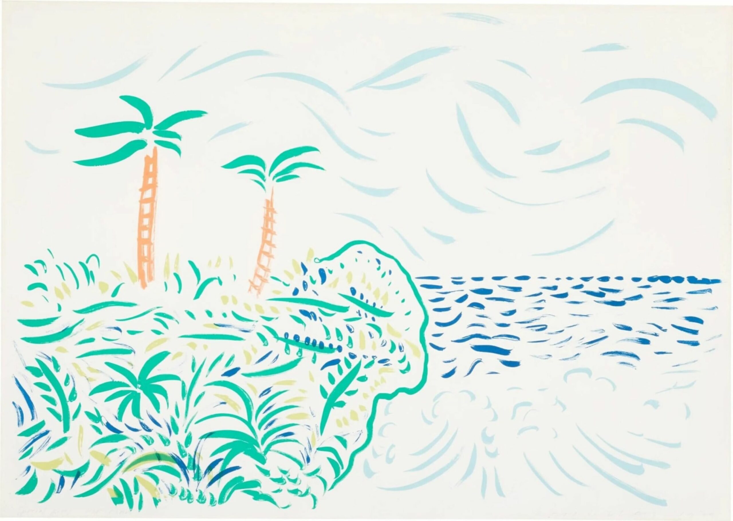 Bora Bora by David Hockney